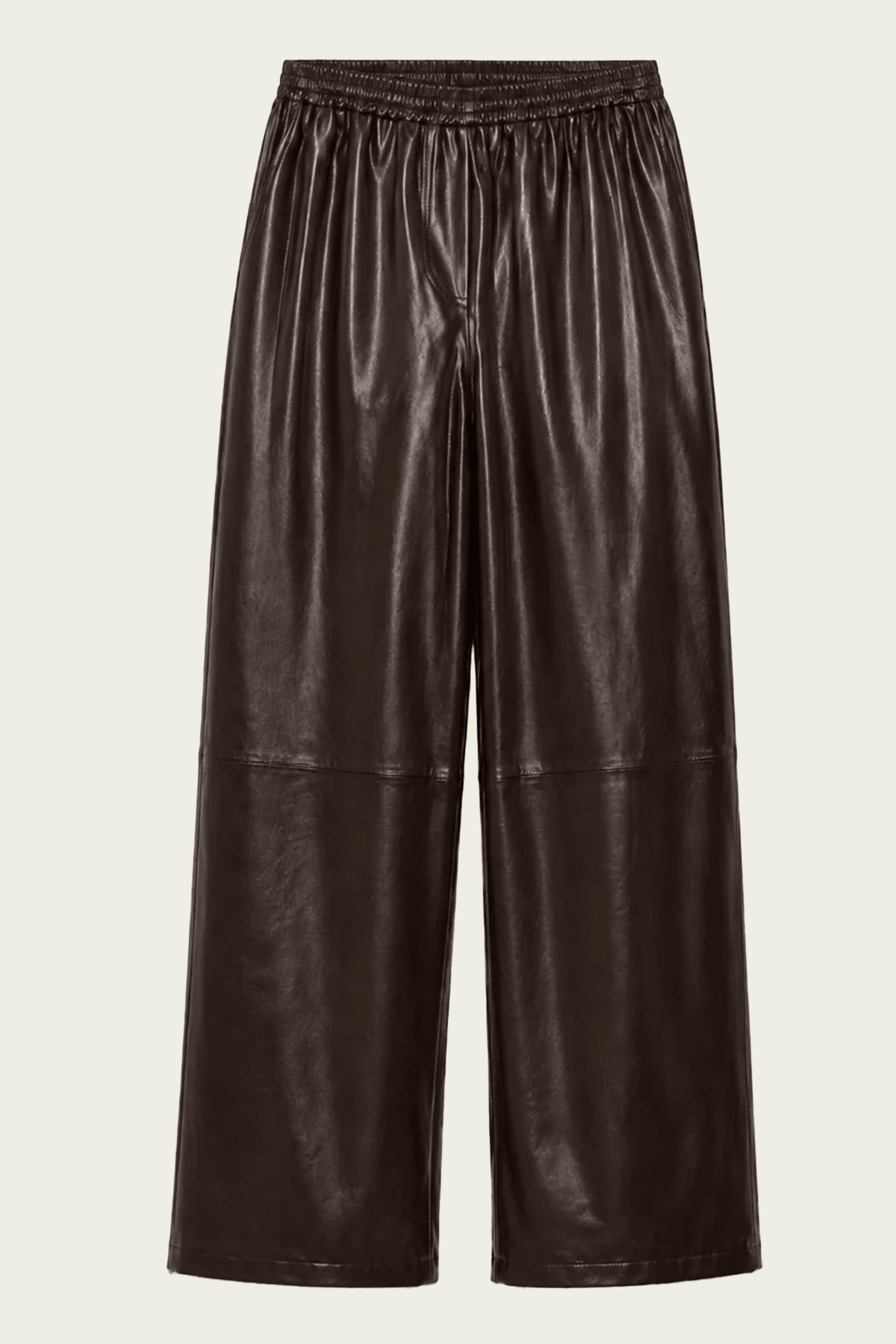Corrine Leather Pant in Dark Chocolate - shop-olivia.com
