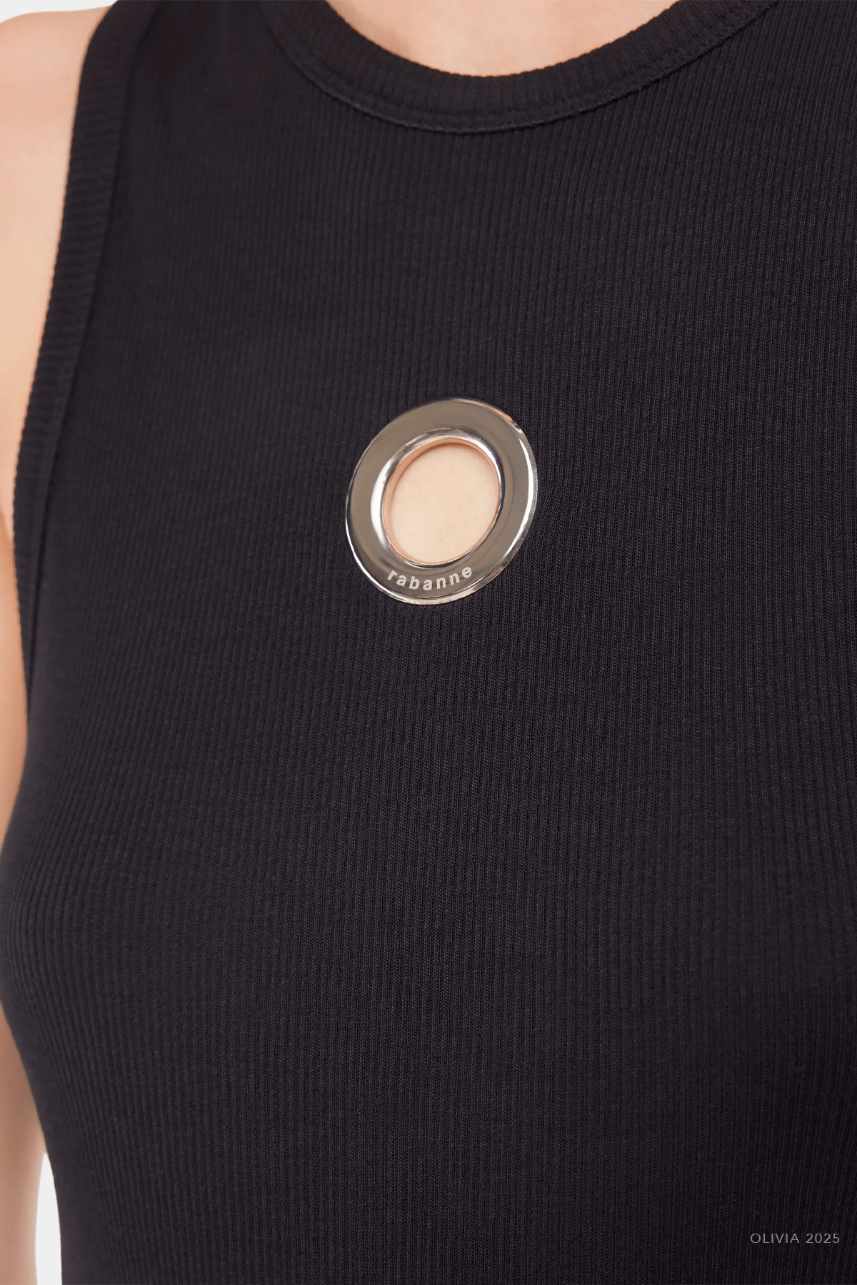 Cotton Tank Top in Black - shop - olivia.com