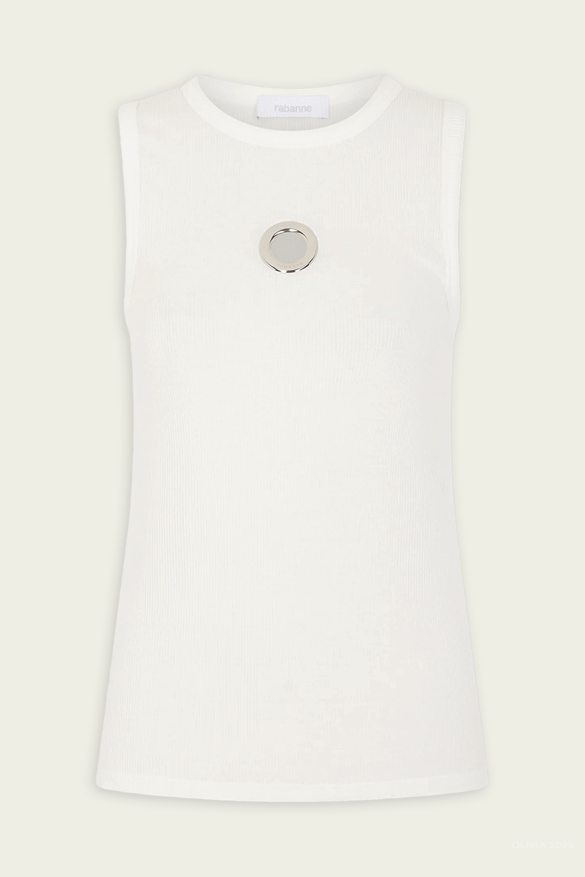 Cotton Tank Top in White - shop - olivia.com
