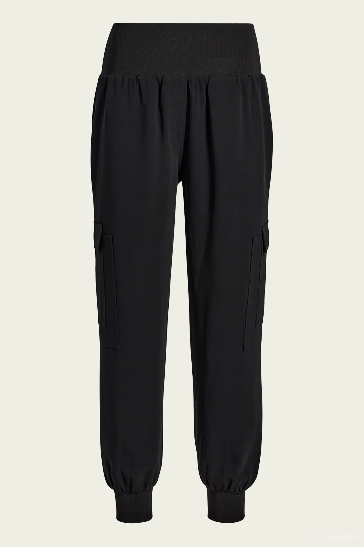 Crepe Giles Pant in Black - shop - olivia.com