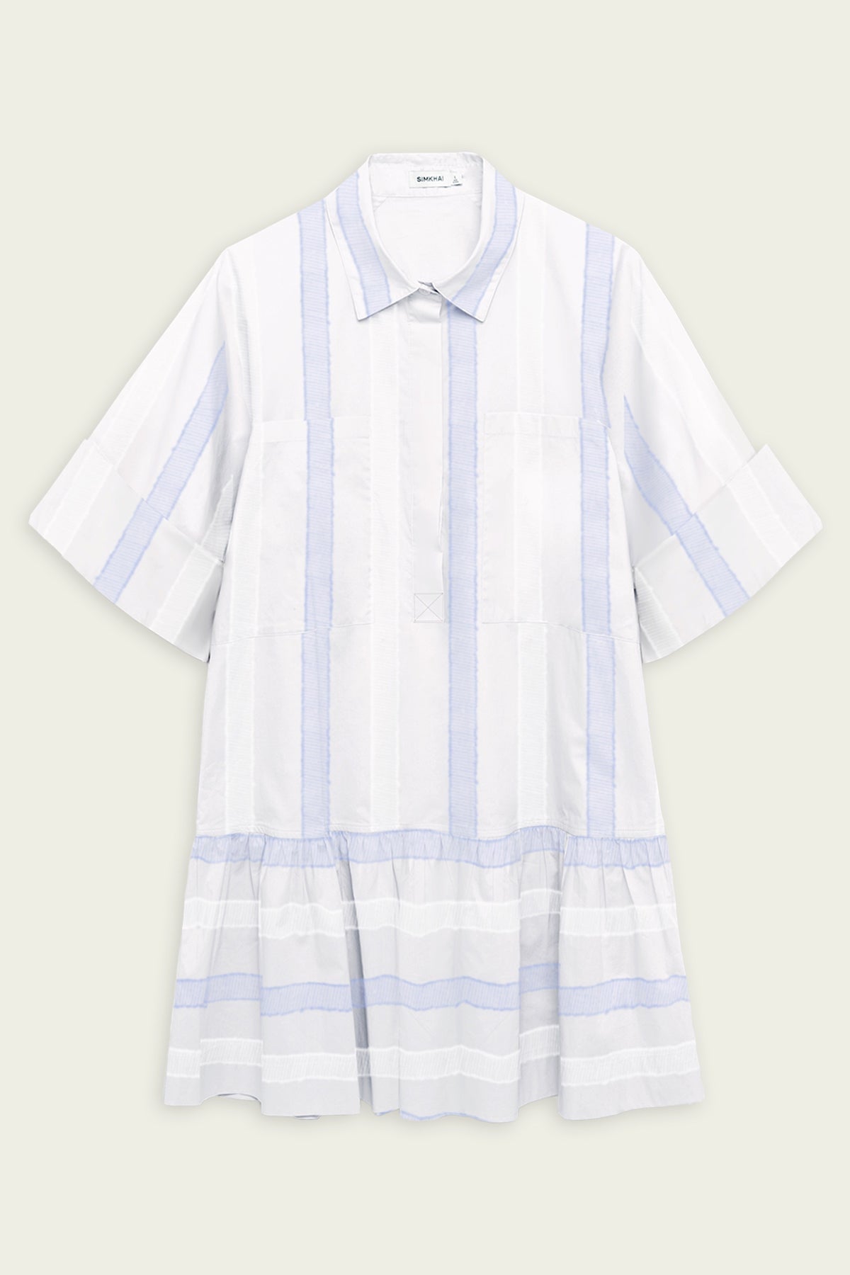 Criss Shirt Dress in Blue Stripe Multi - shop - olivia.com