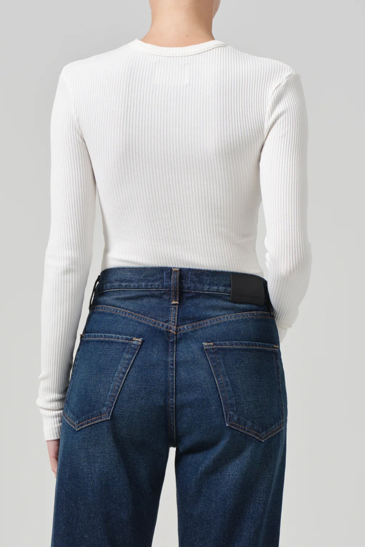 Cropped Faena Crewneck in Pashmina - shop - olivia.com