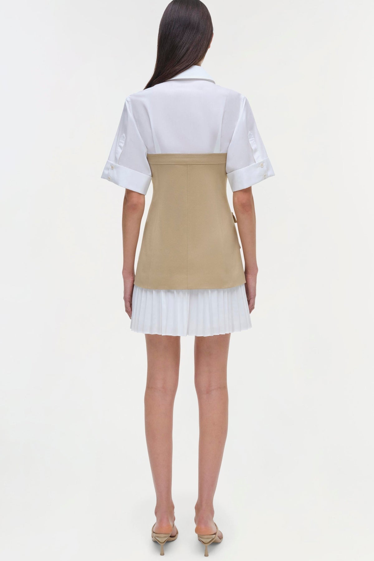 Crosby Mini Dress in Khaki Multi - shop - olivia.com