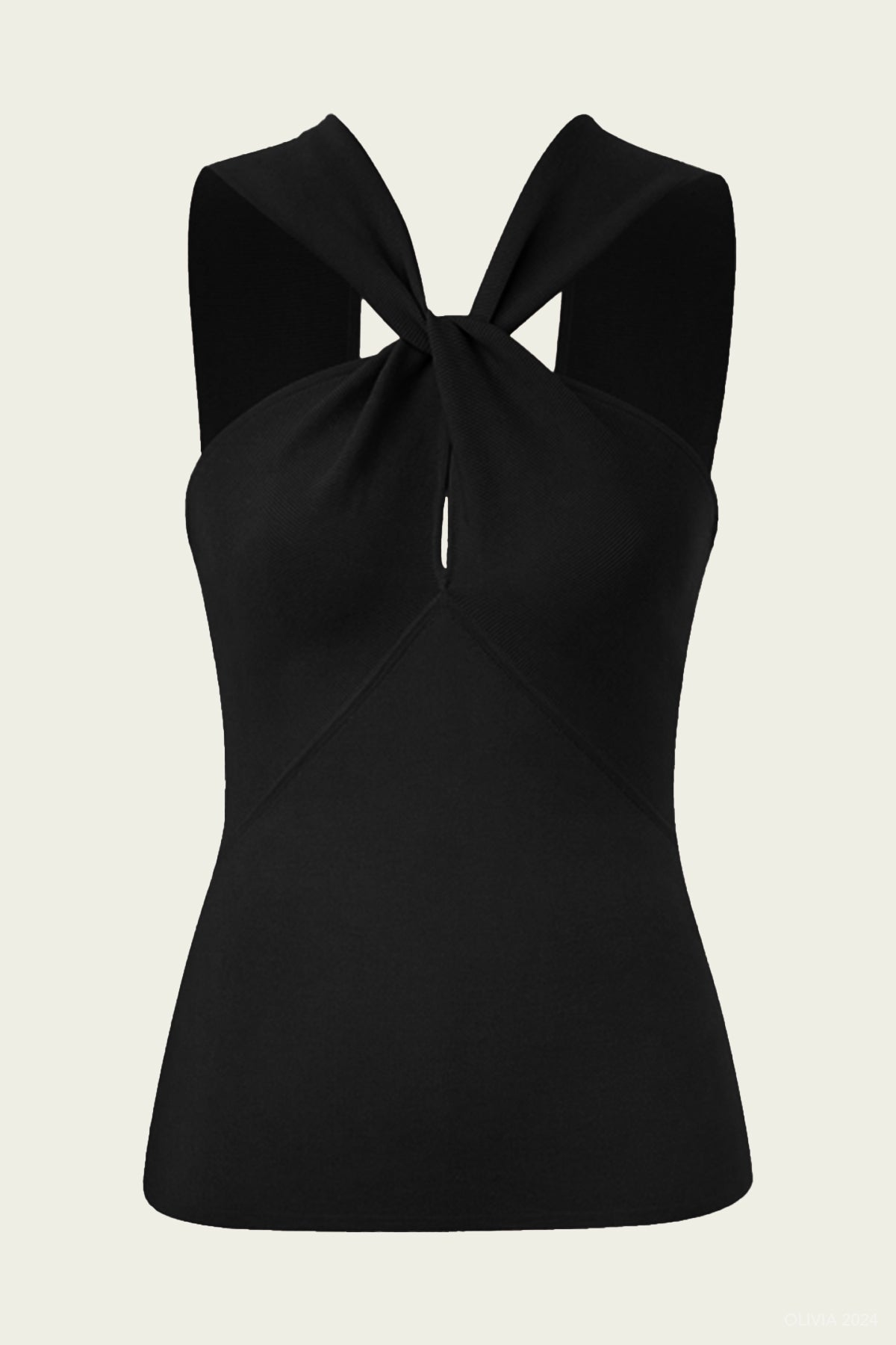 Crush Halter Neck Top in Black - shop - olivia.com