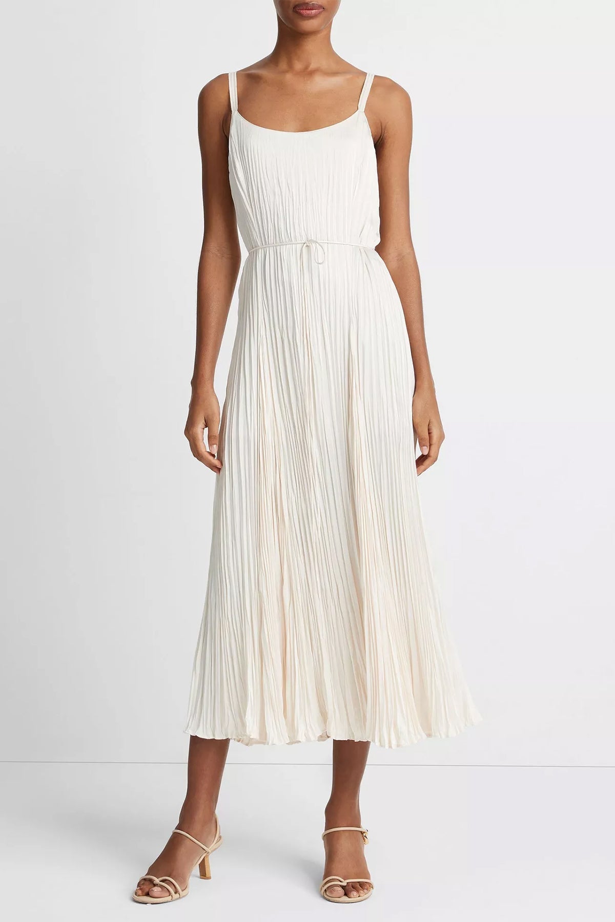 White Chiffon Slip Dress