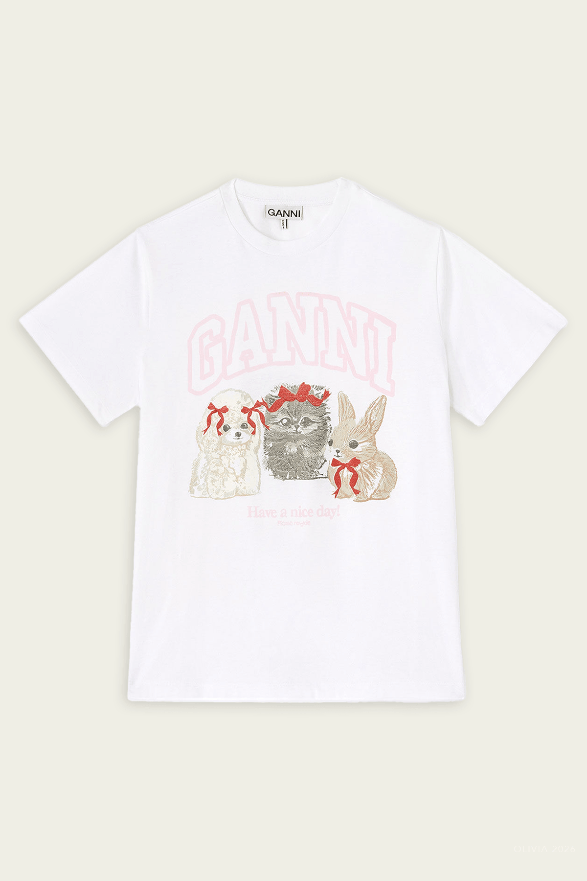 Cute Animals Print T-Shirt in Bright White - shop - olivia.com