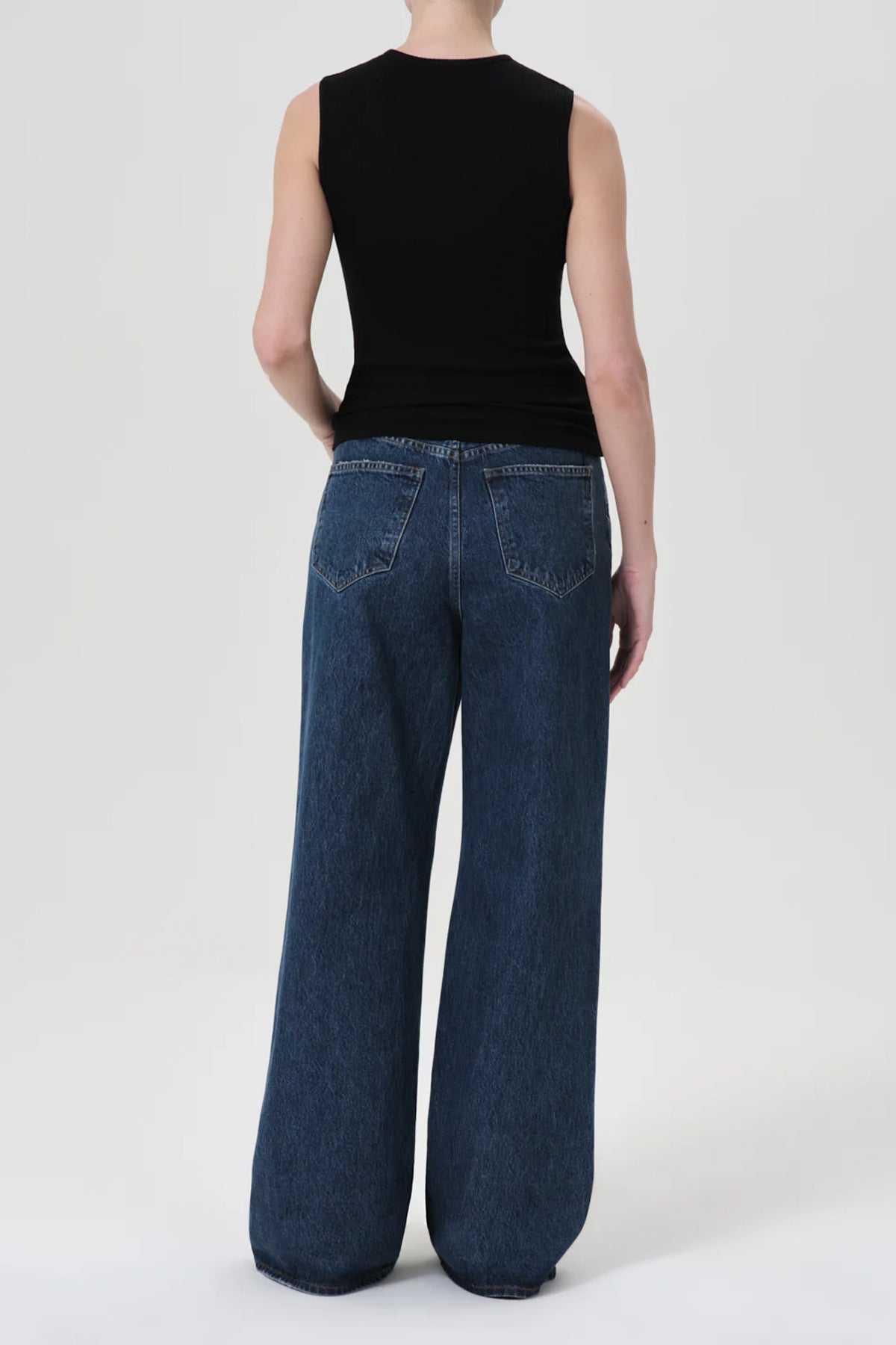 Dame High - Rise Wide - Leg No Cuff Jean in Enamour - shop - olivia.com