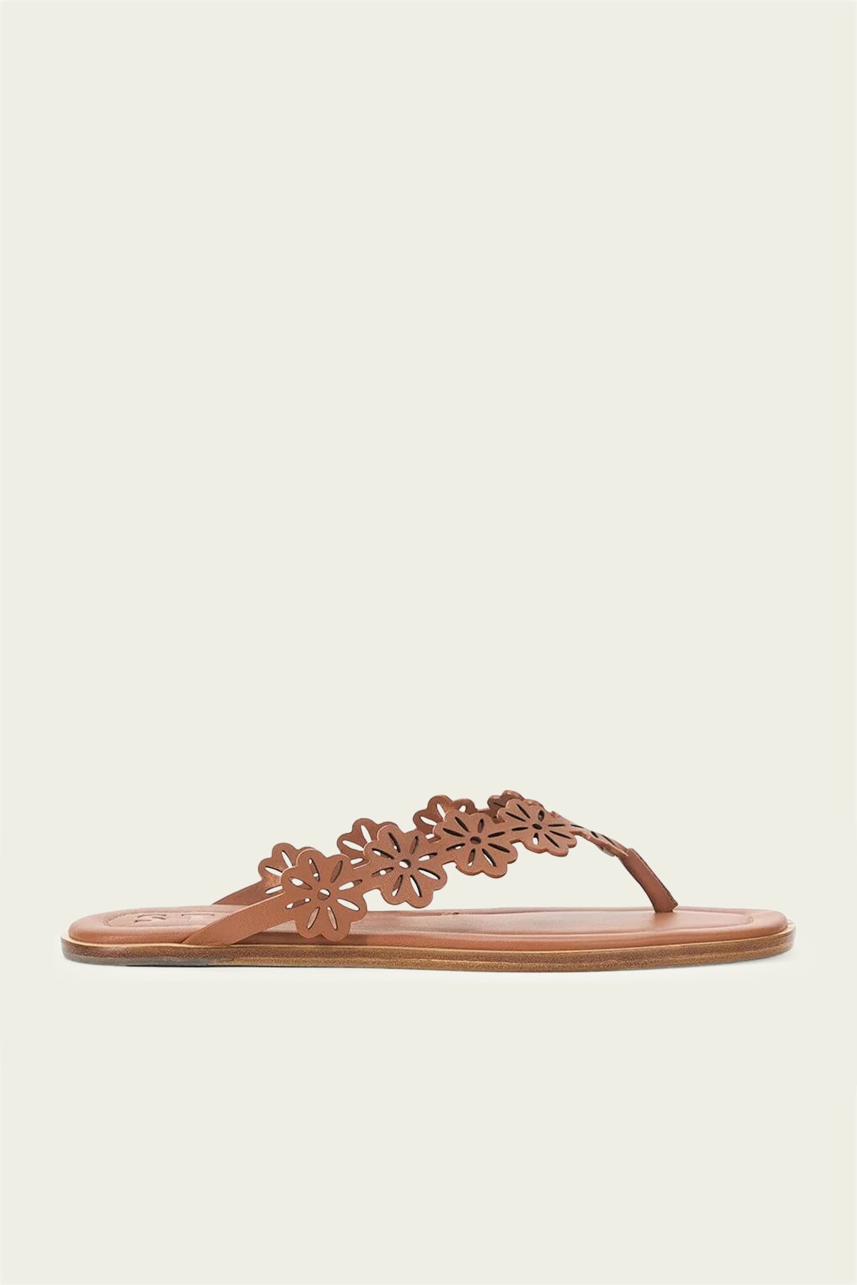 Dante Floral Thong Slide in Tan - shop - olivia.com