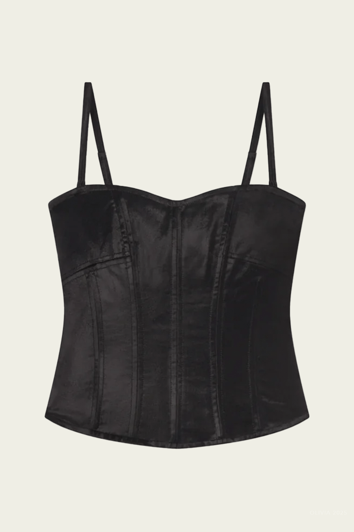 Darya Corset Top in Black - shop - olivia.com