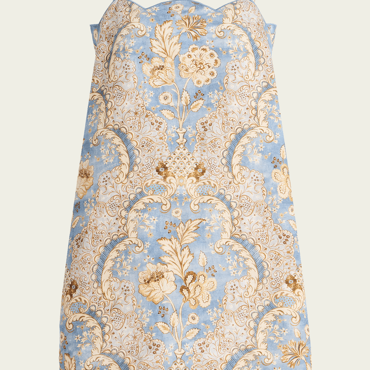 white christmas dresses Daylight Scallop Mini Dress in Damask Denim