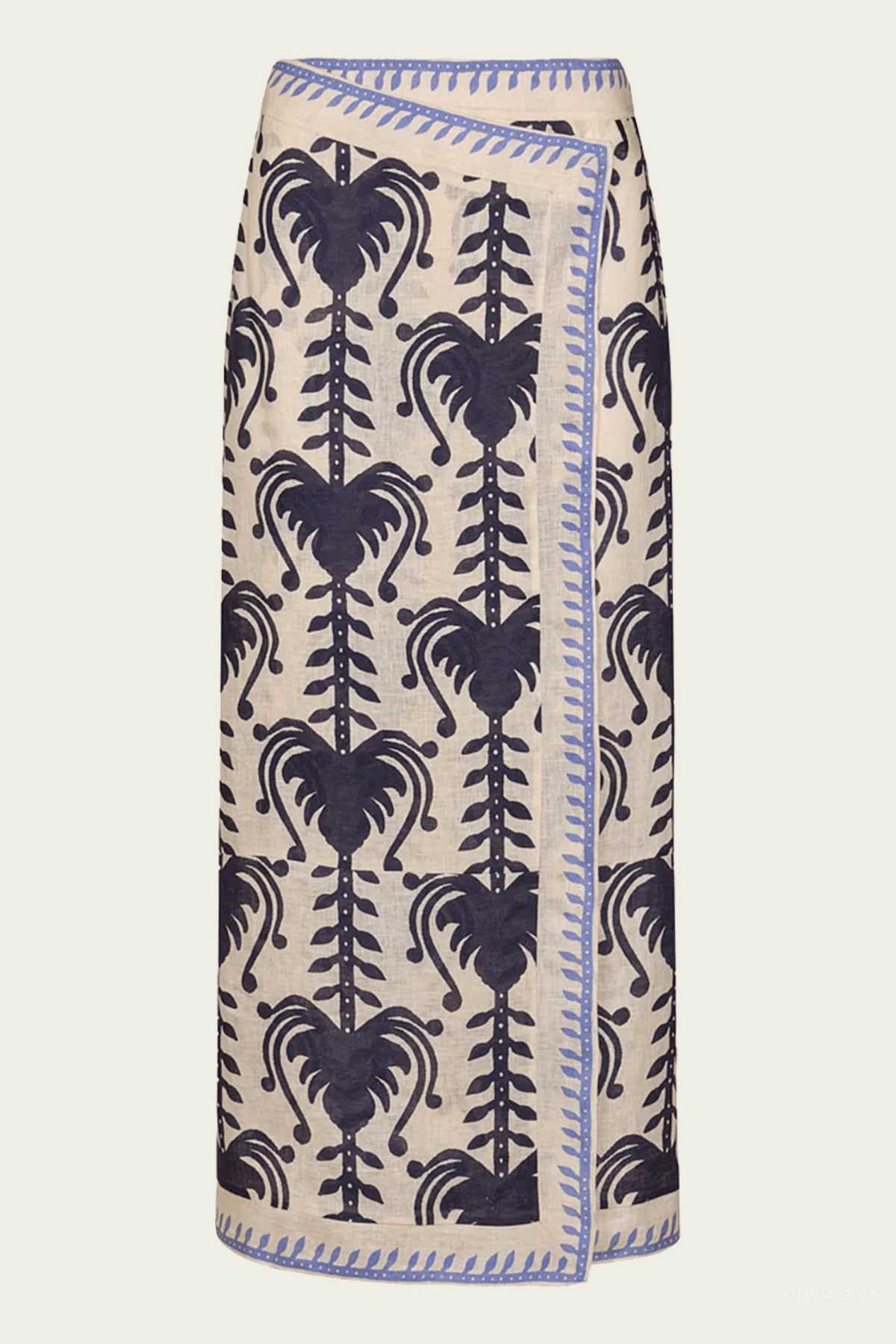 Deep Blue Sea Skirt in Ecru Navy - shop - olivia.com