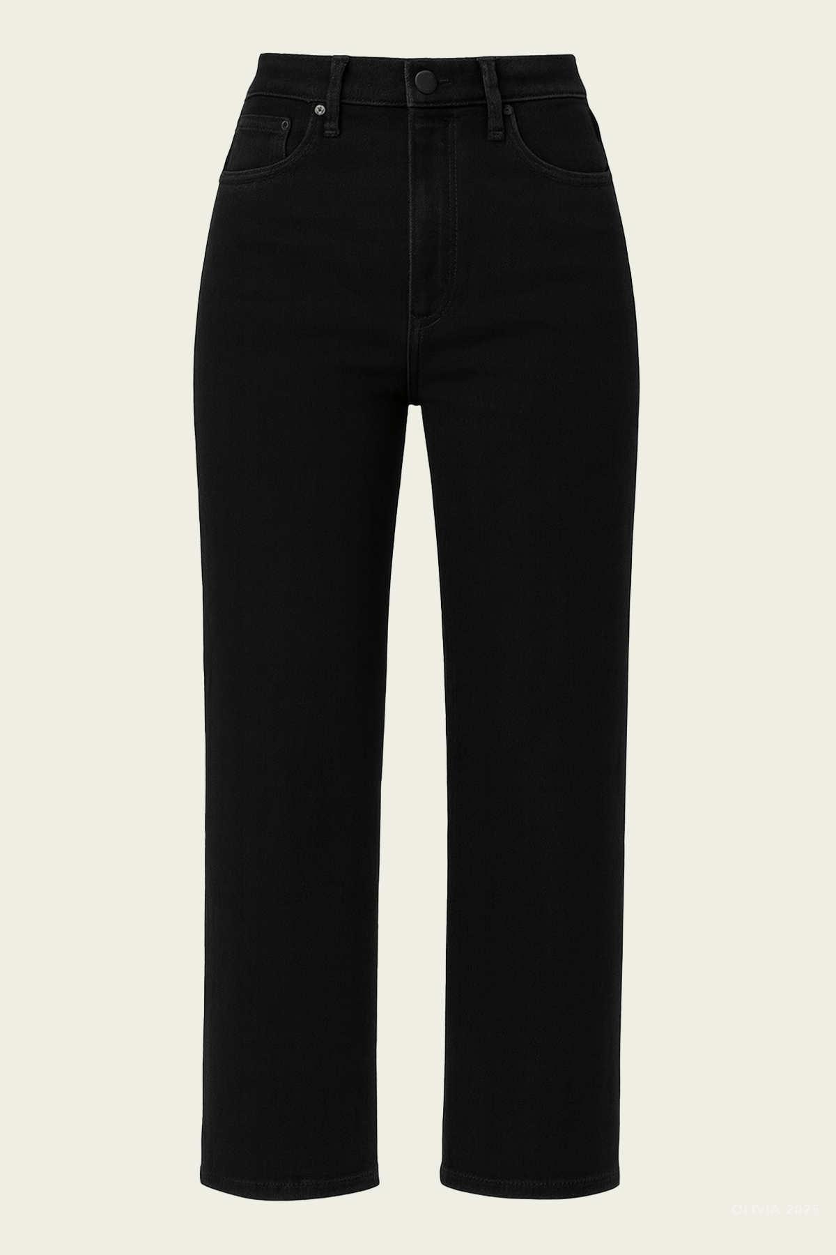 Delfina High Rise Straight in Starless - shop - olivia.com