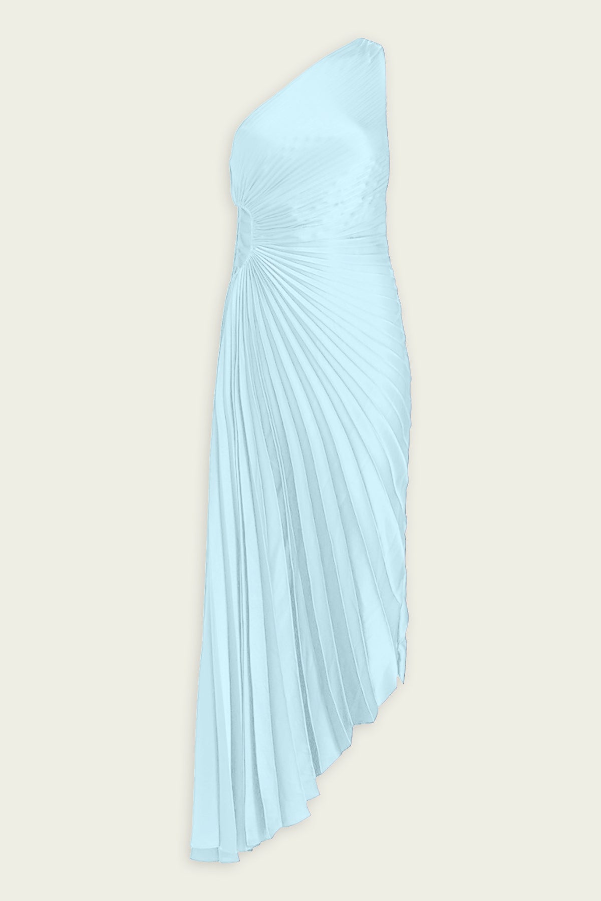 Delfina Satin Pleated Dress in Aqua - shop-olivia.com