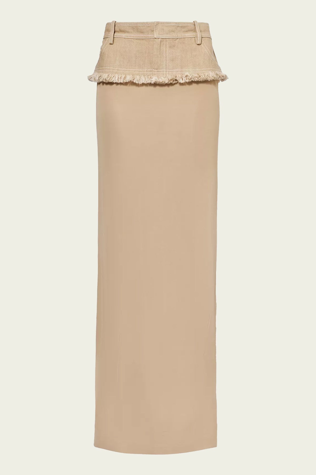 Denim Belt Column Skirt in Incense - shop-olivia.com