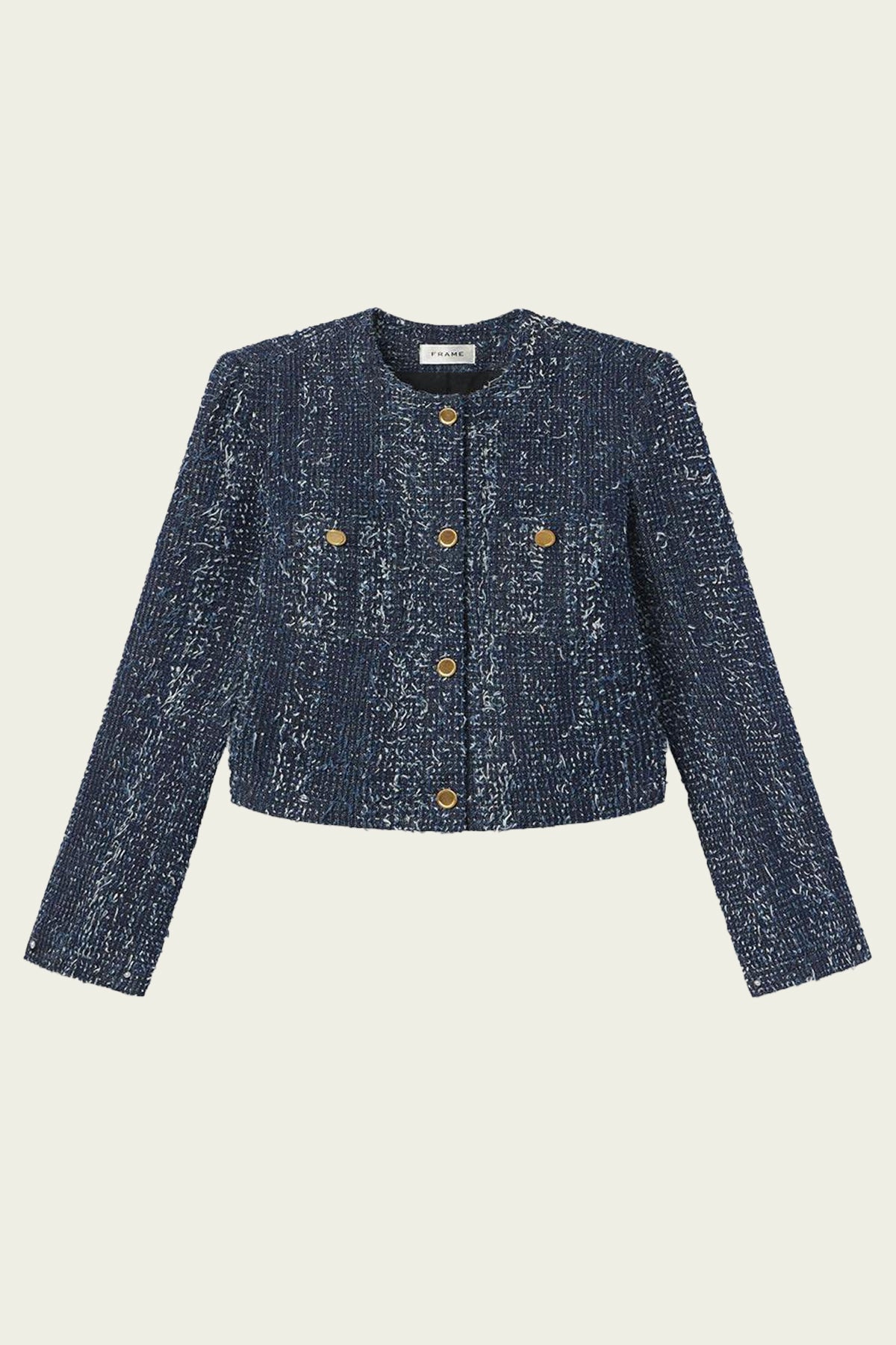 Denim Boucle Jacket in Magic - shop - olivia.com