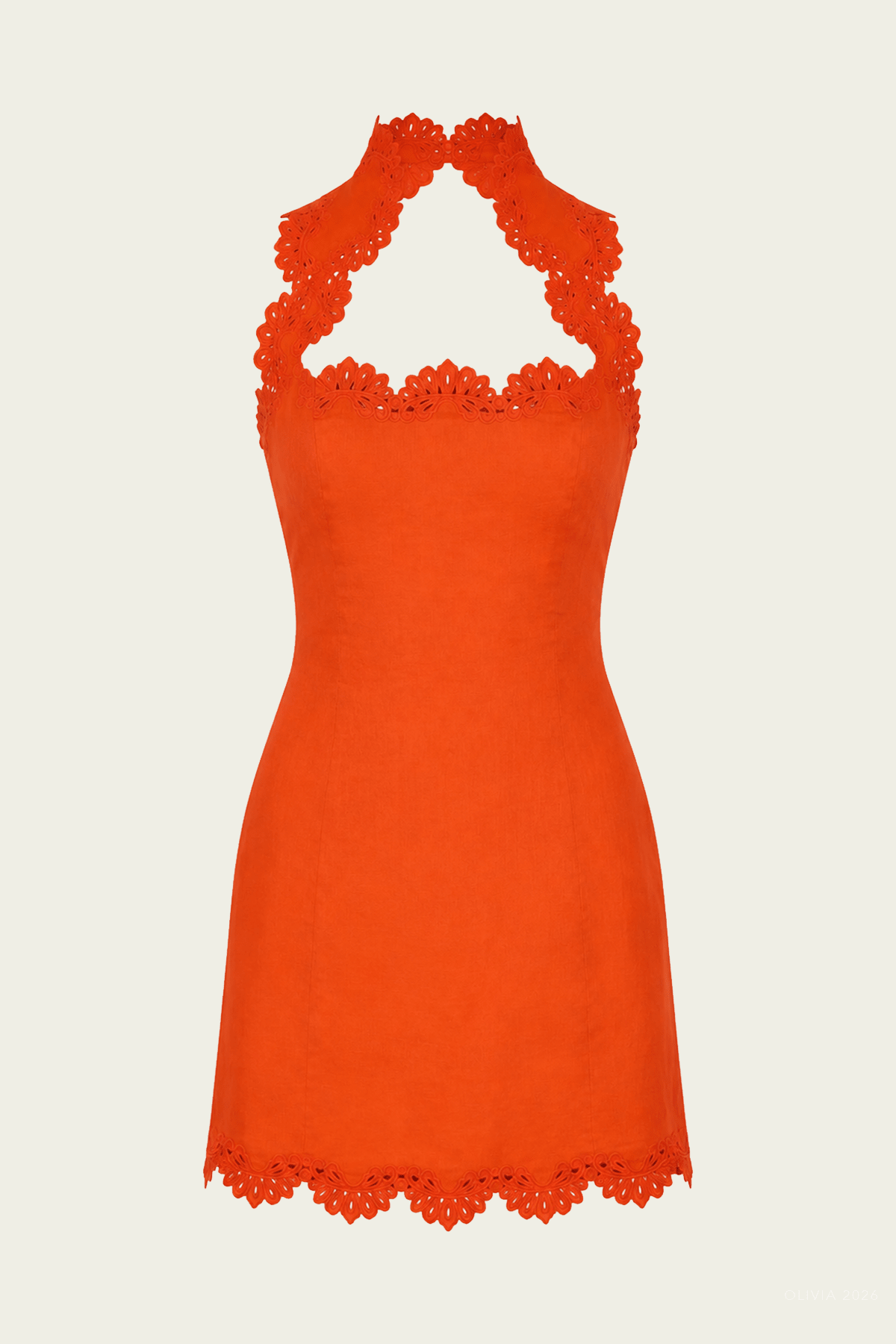 Derry Mini Dress in Tangelo - shop-olivia.com