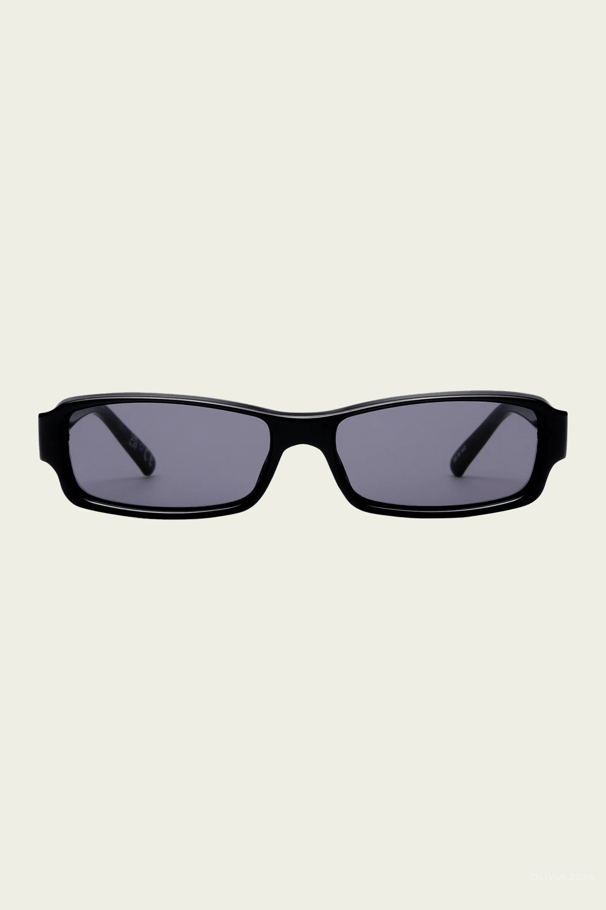 Dial Tone Rectangular Sunglasses in Black - shop-olivia.com
