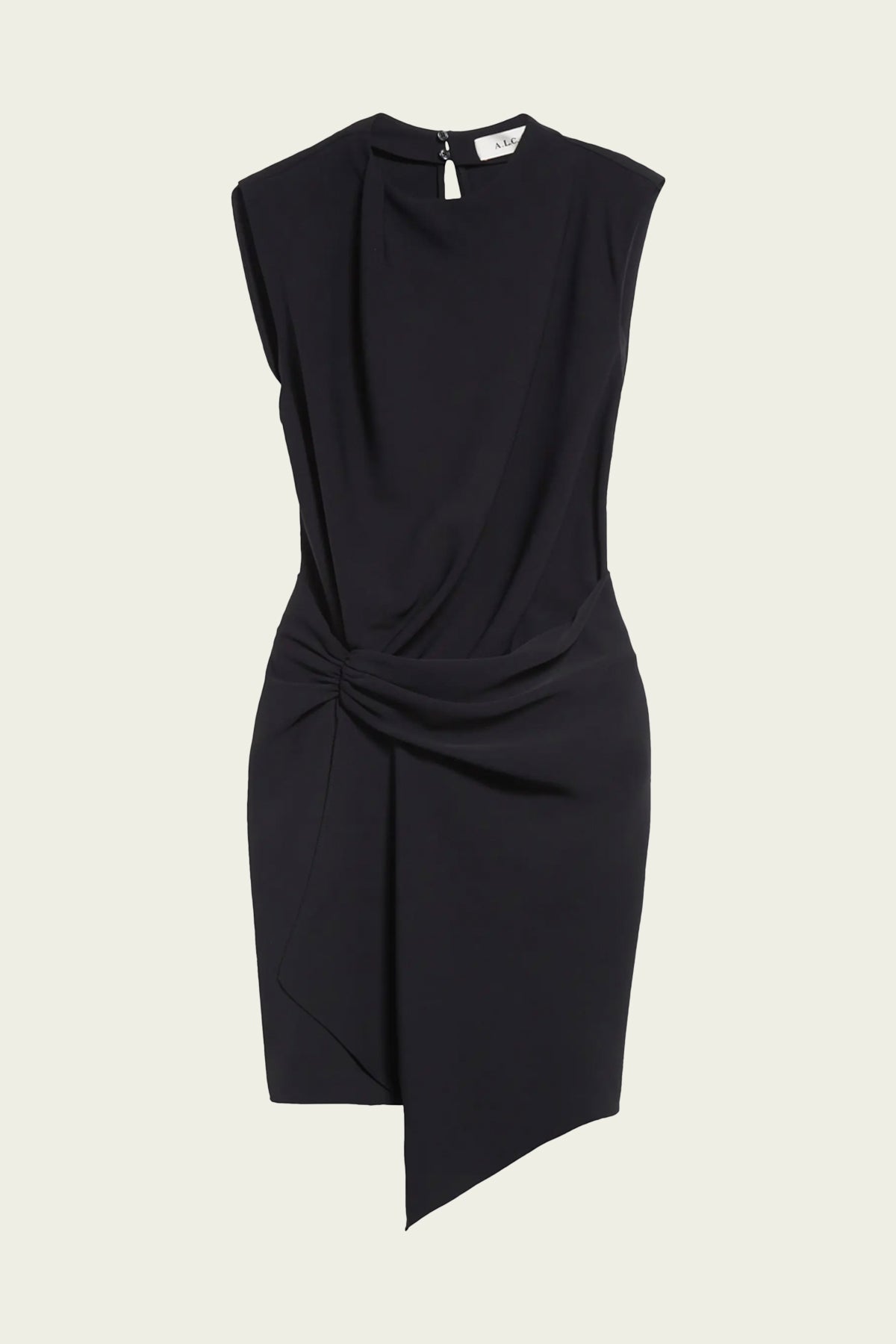 Dion Asymmetric Mini Dress in Black - shop - olivia.com