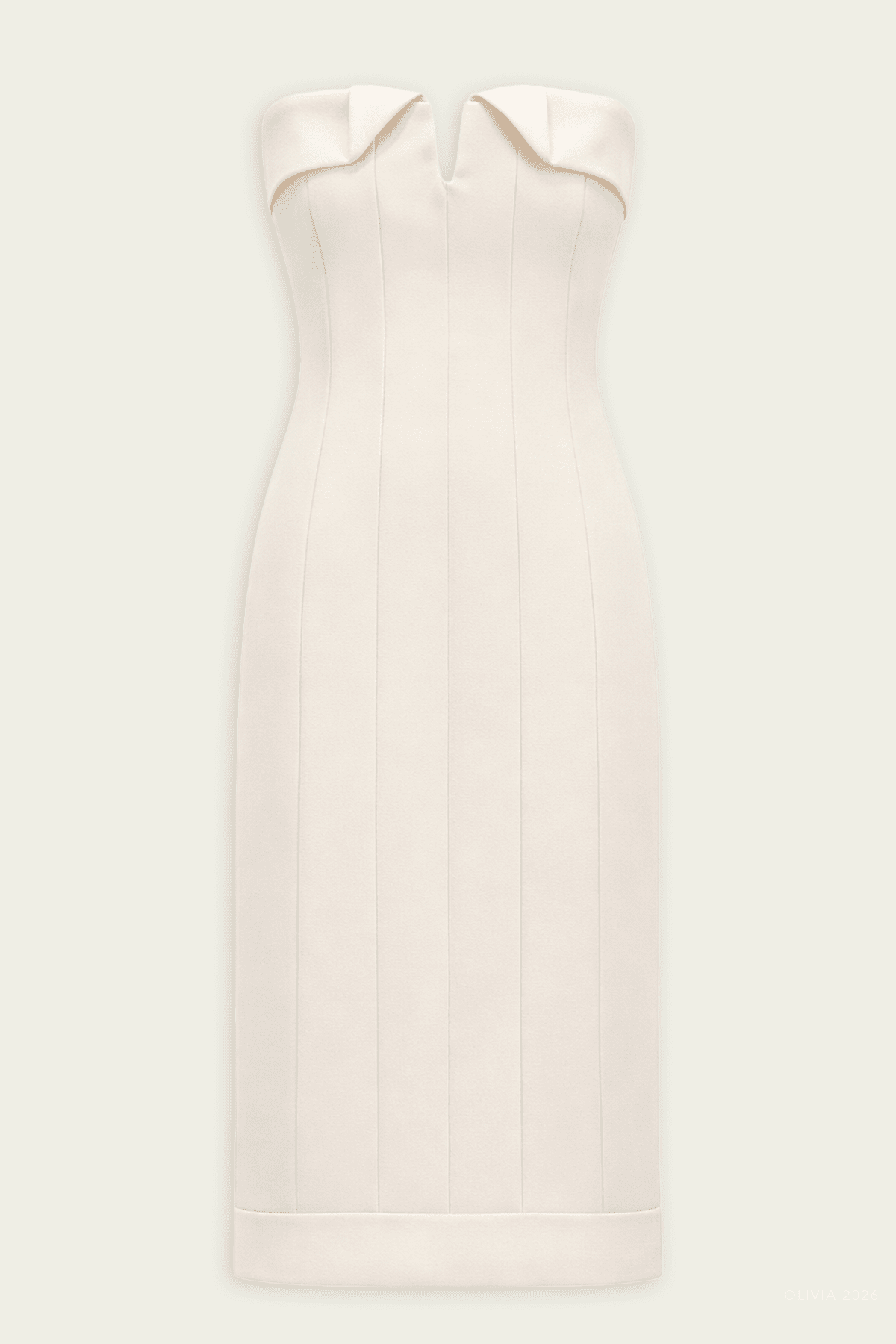 Donella Dress in Ivory - shop - olivia.com