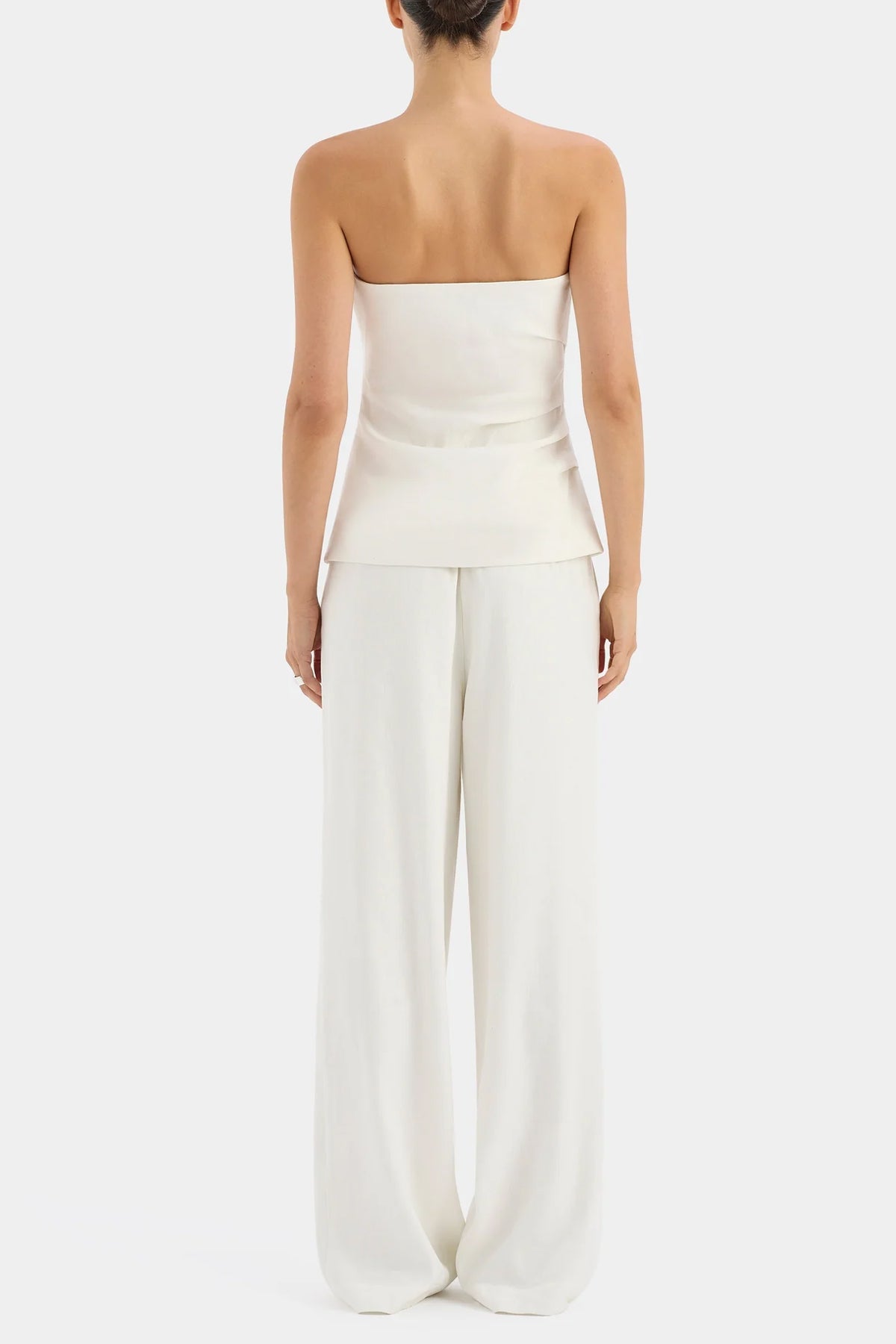 Dorian Pleated Bodice in Ivory - shop - olivia.com