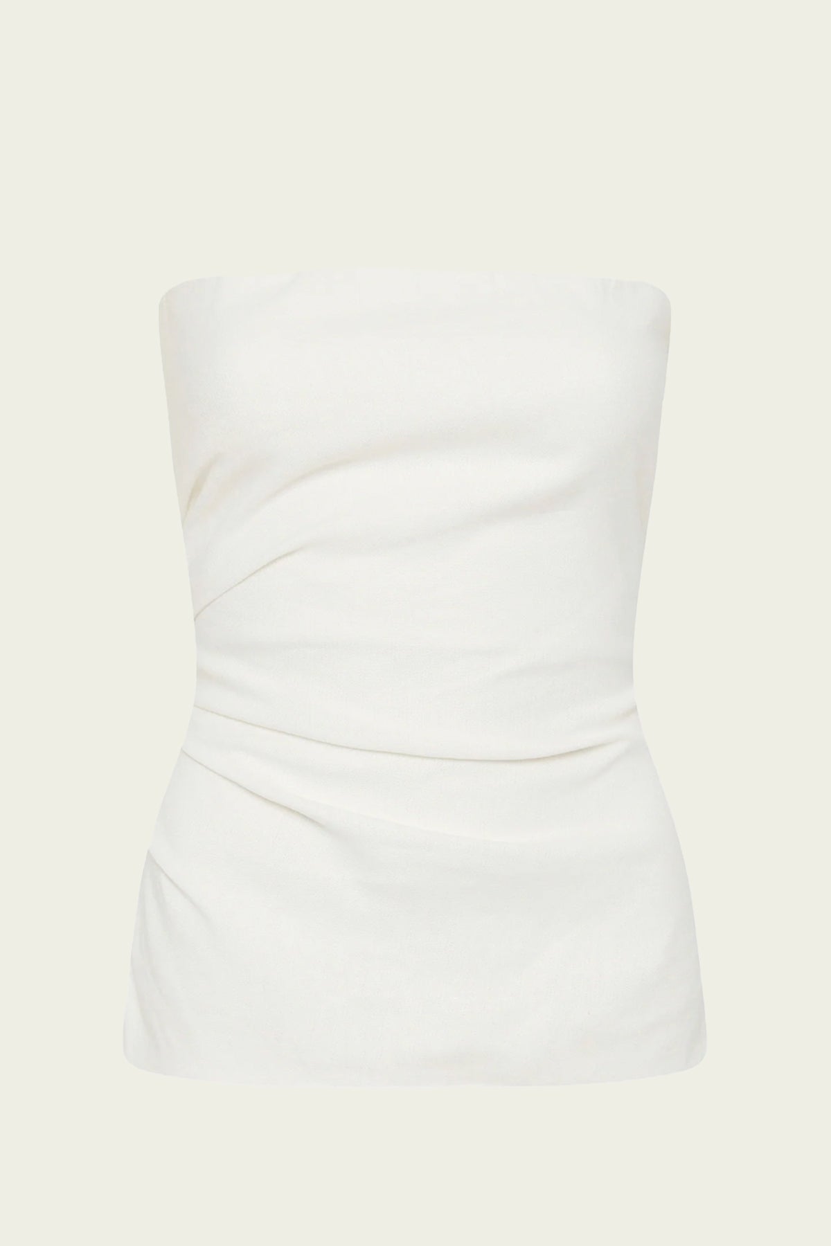 Dorian Pleated Bodice in Ivory - shop - olivia.com