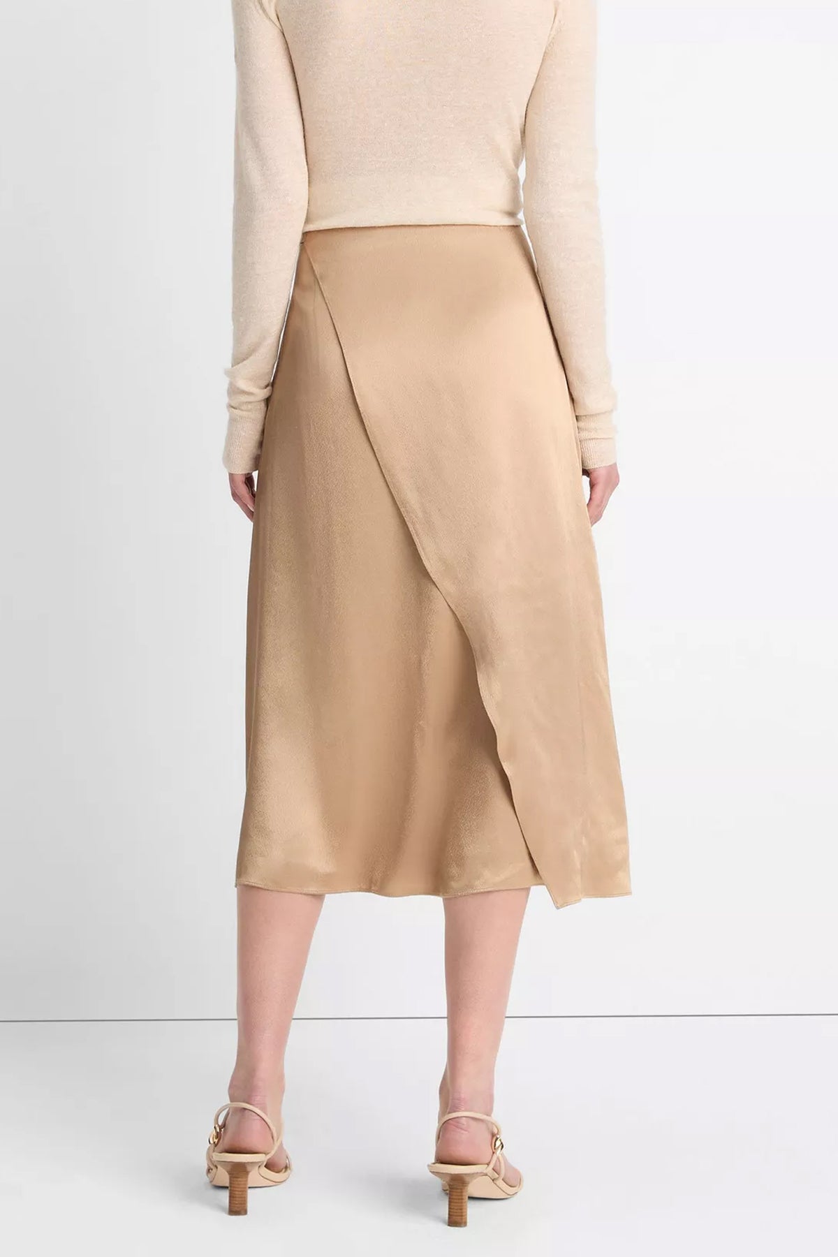 Draped D - Ring Wrap Skirt in Rye - shop - olivia.com