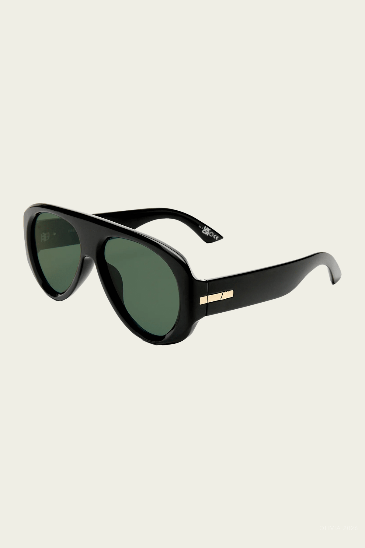 Dream Boat Aviator Sunglasses in Black - shop-olivia.com