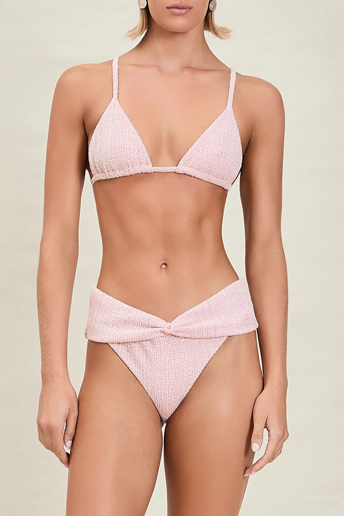 Valen Bikini Bottom in Rose Cream