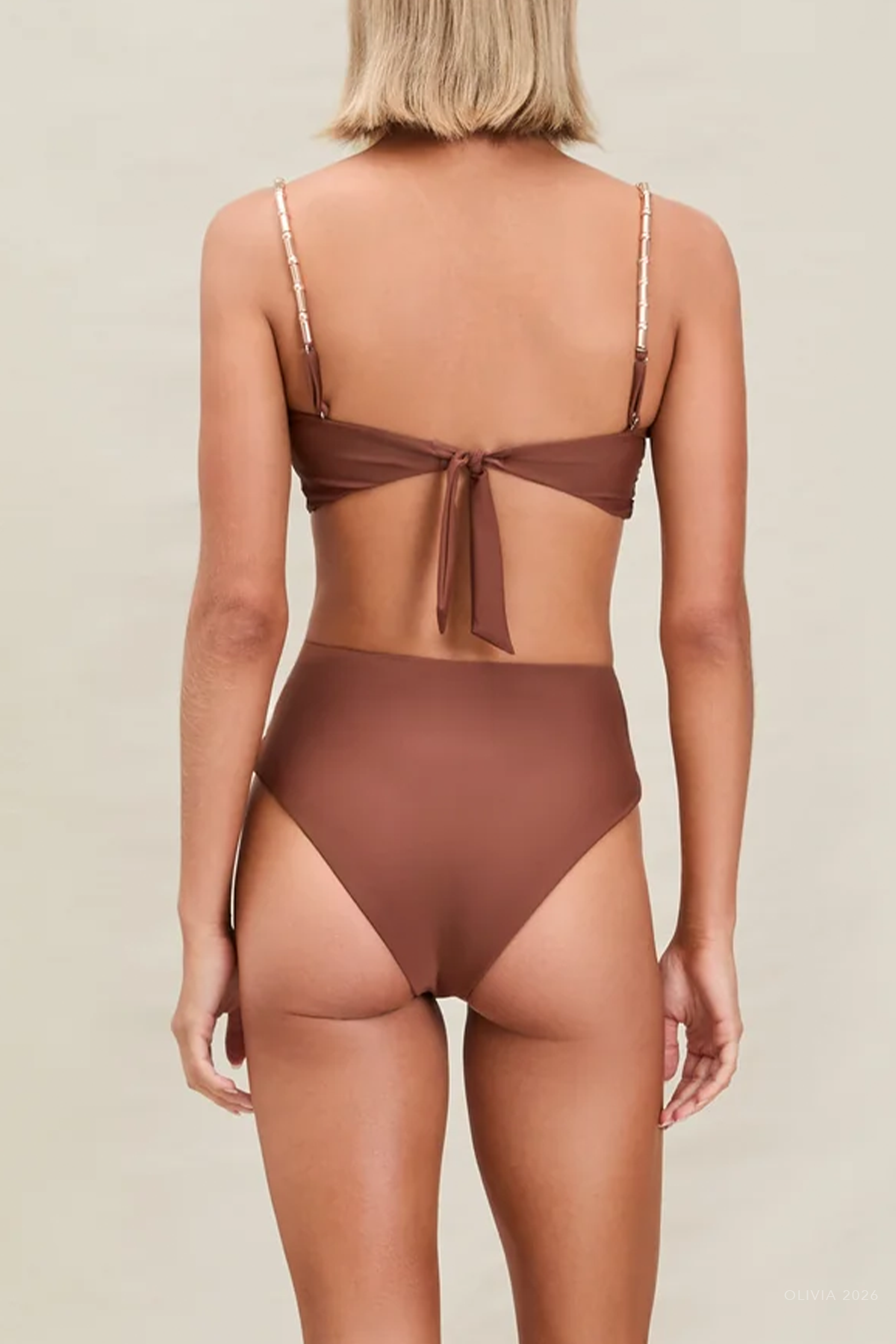 Evalina Bikini Bottom in Umber