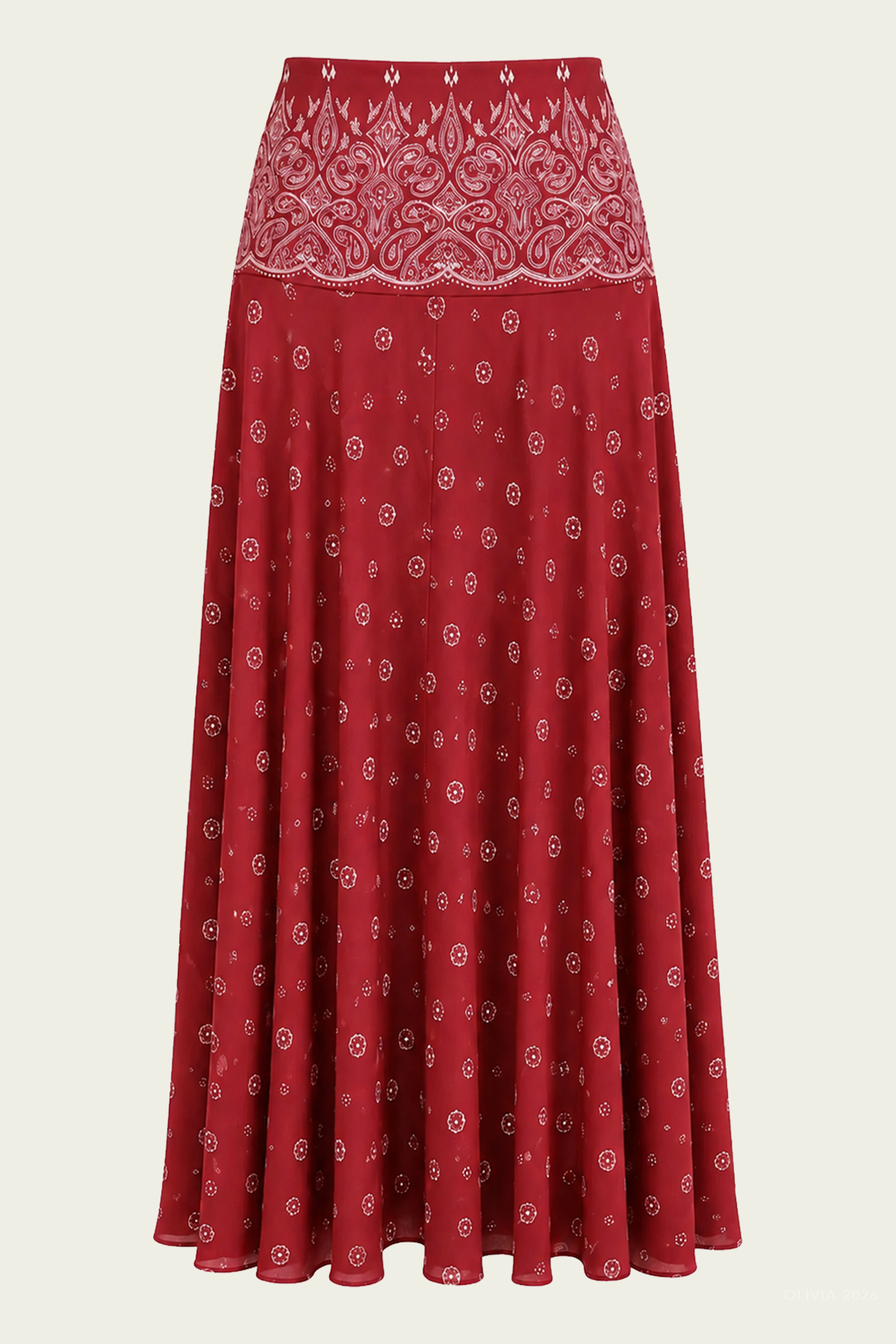 Rylie Skirt in Merlot