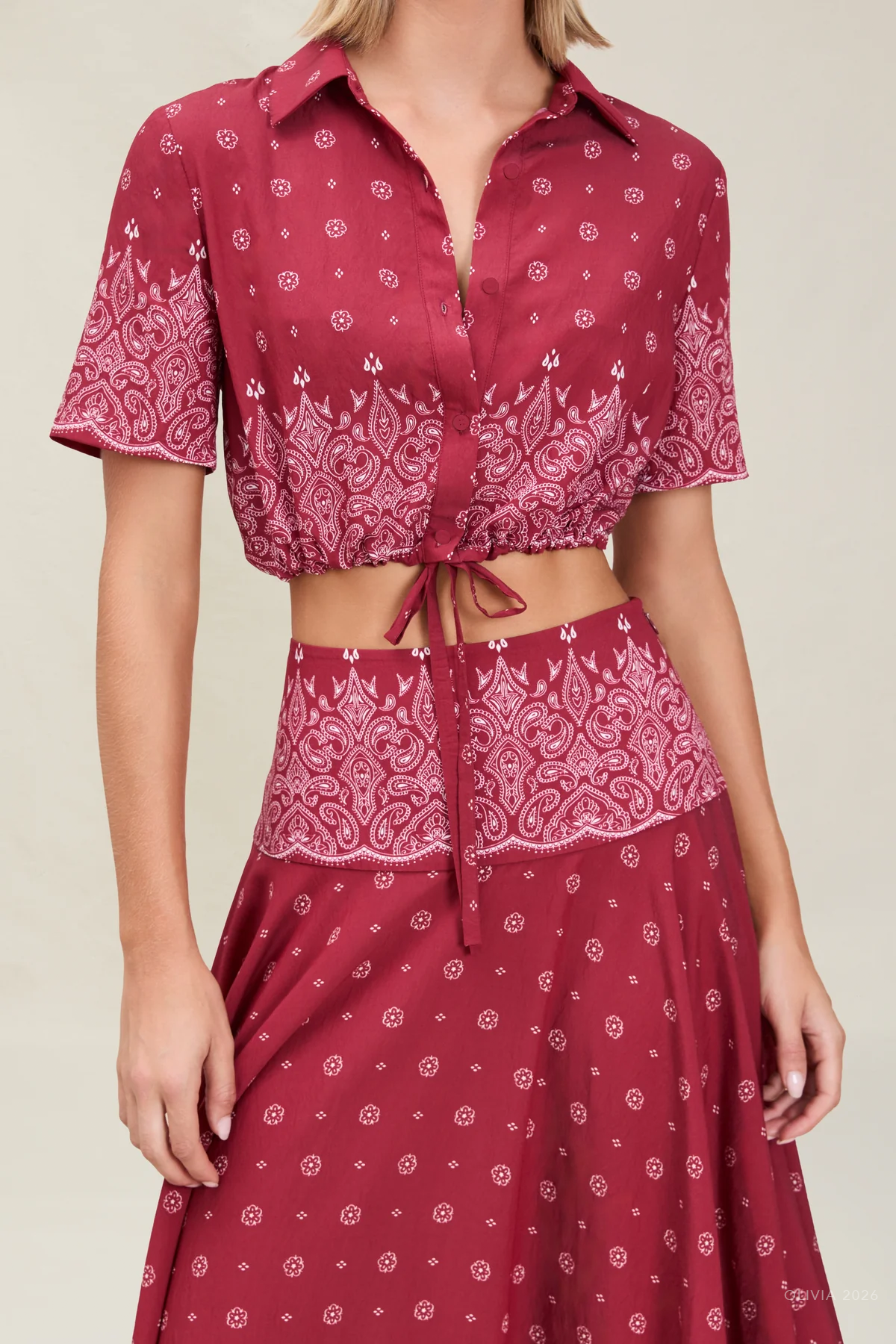Rosie Top in Merlot