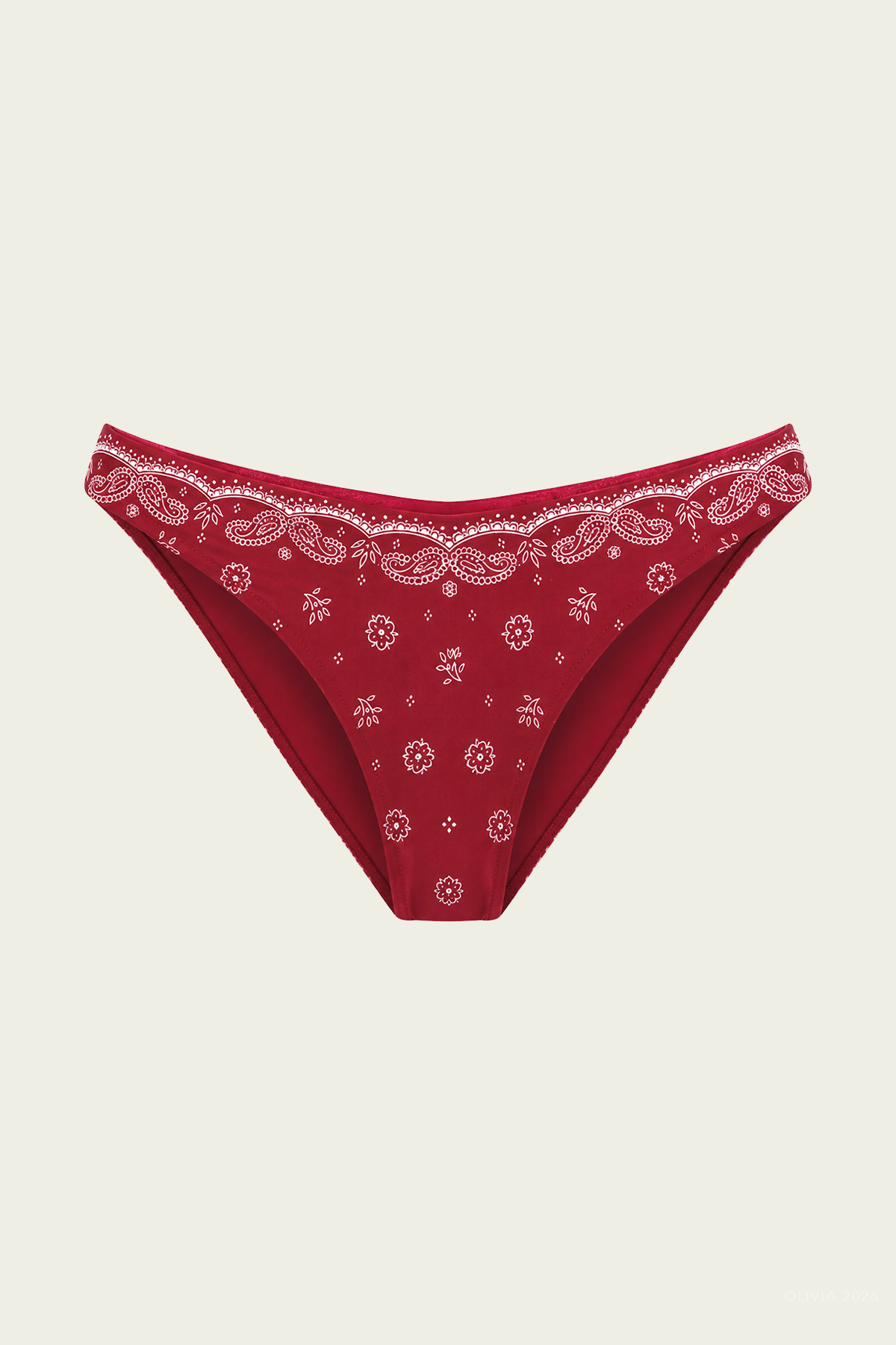 Larissa Bikini Bottom in Merlot