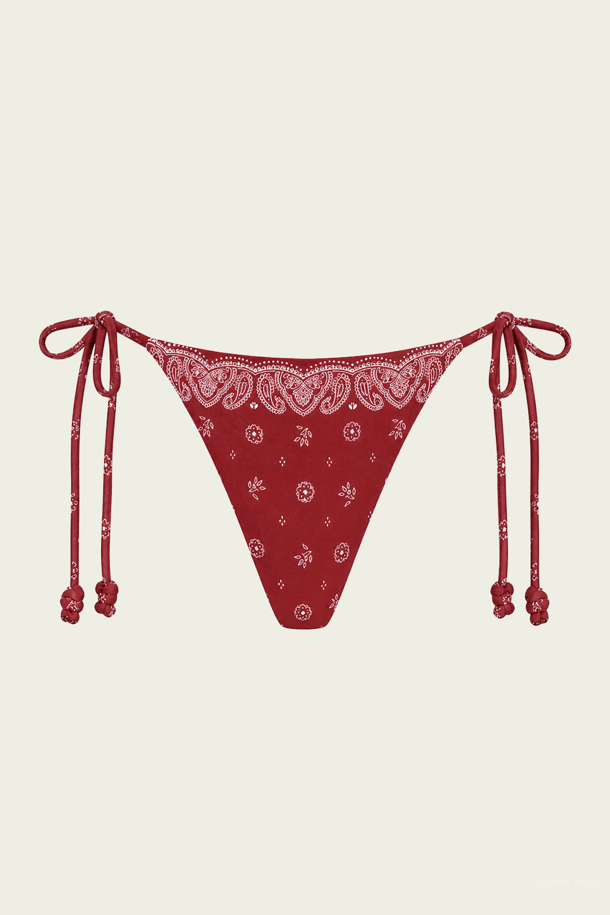 Eadie Bikini Bottom in Merlot - shop - olivia.com