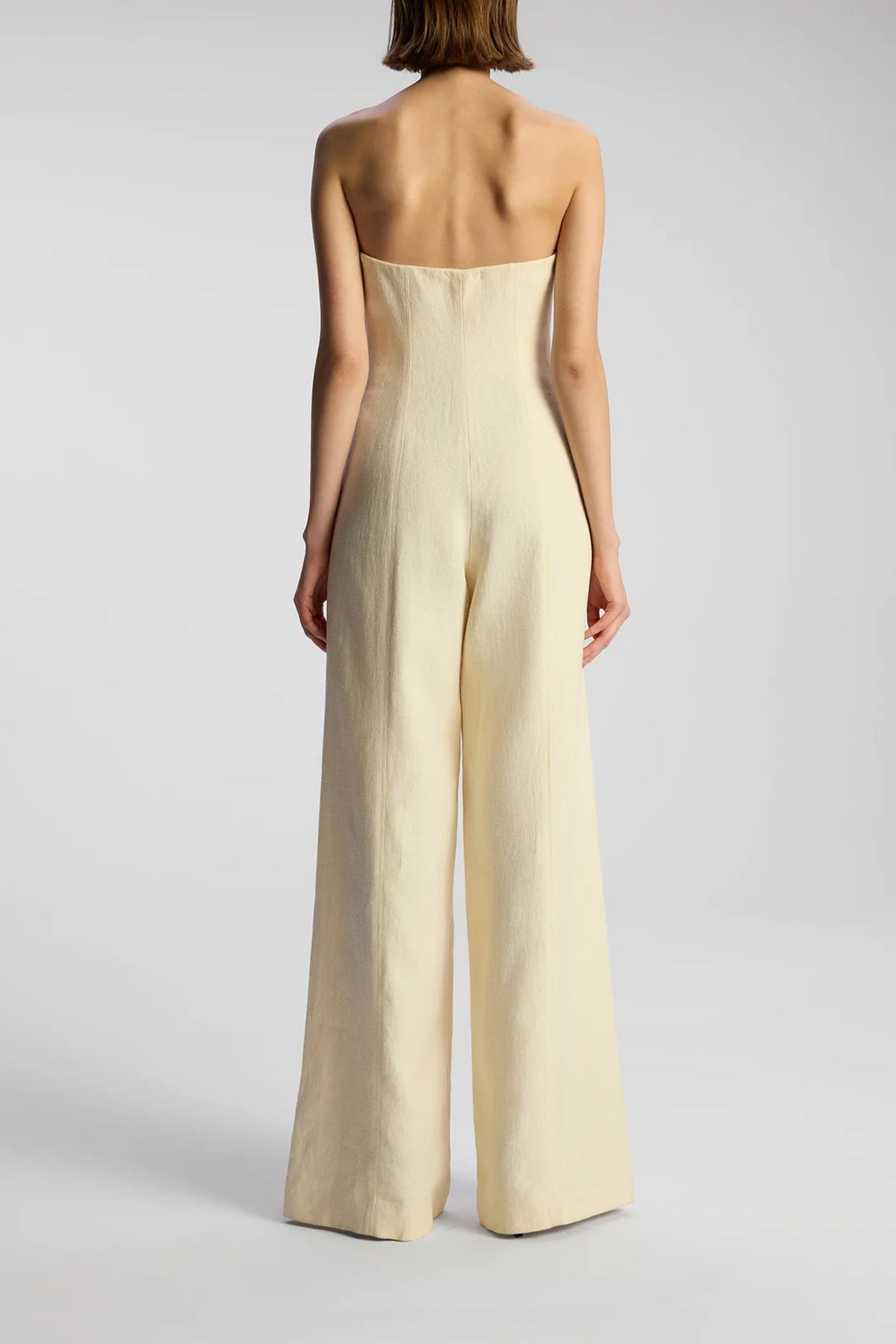 Eden Strapless Linen Jumpsuit in Villa - shop - olivia.com