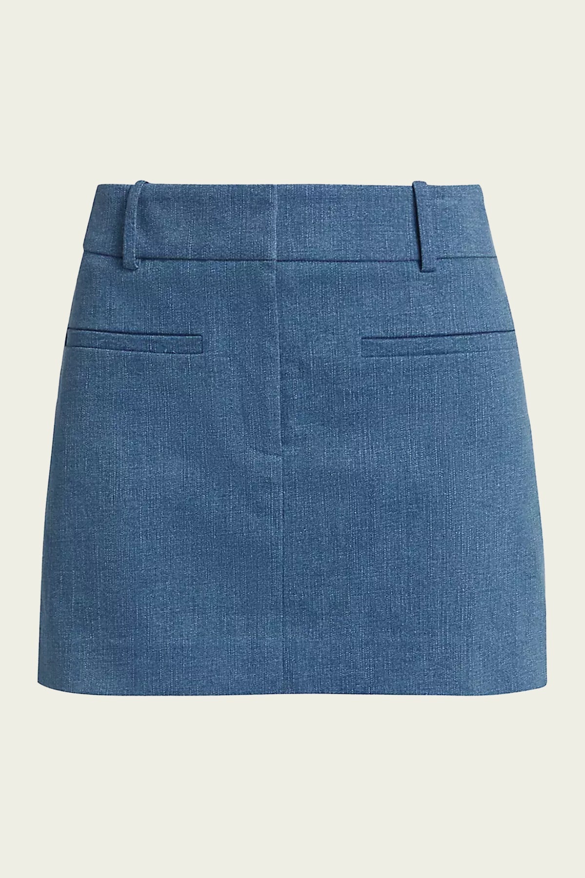 Elara Denim Mini Skirt in Light Cornflower - shop - olivia.com