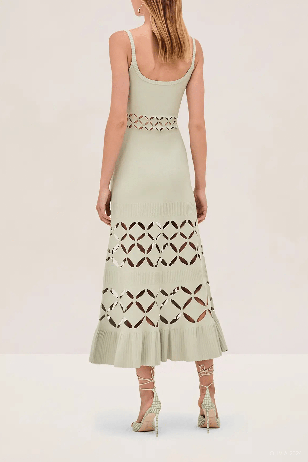 Elayne Dress in Sage - shop - olivia.com