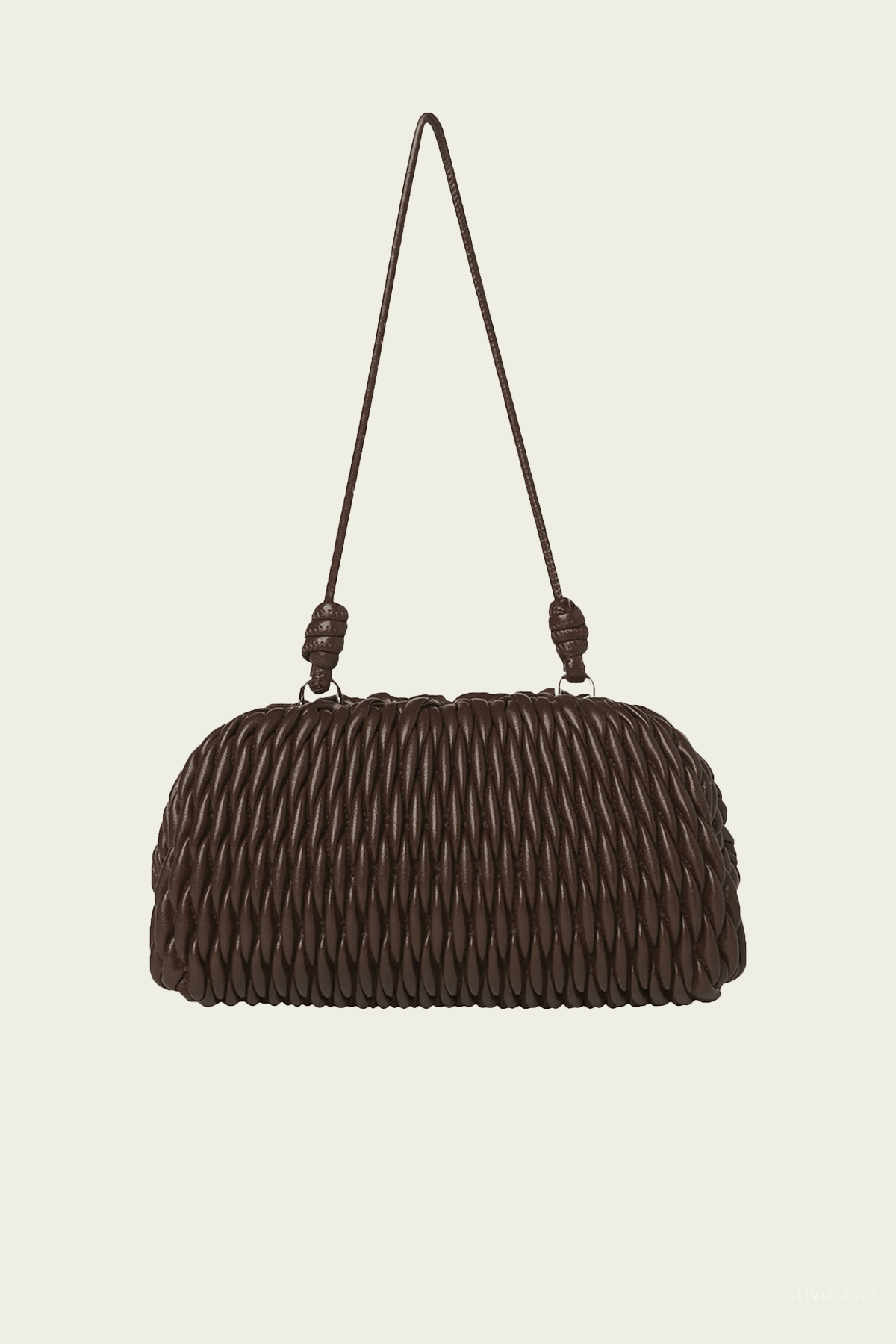 Elio Convertible Clutch Bag in Ganache - shop-olivia.com