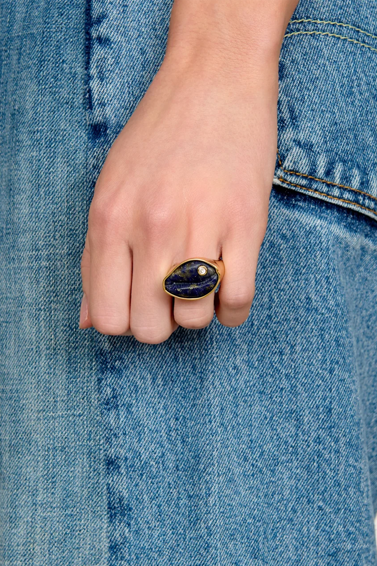 Coqui Ring in Lapis