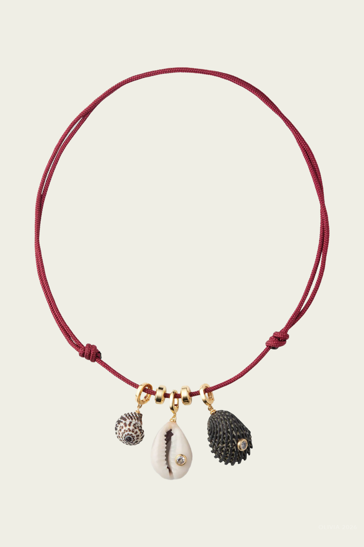Drift Necklace in Burgundy