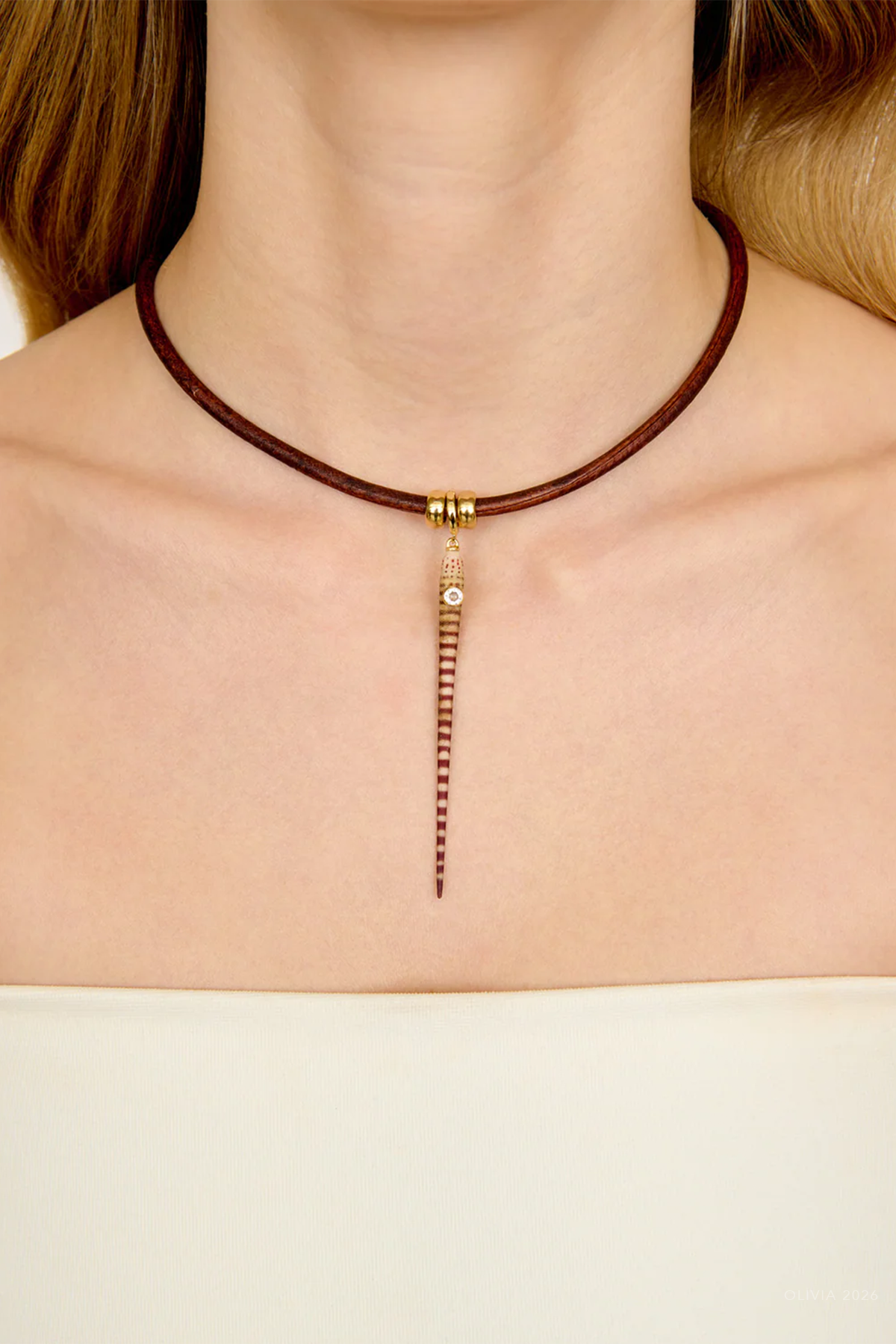 Selkie Necklace in Brown