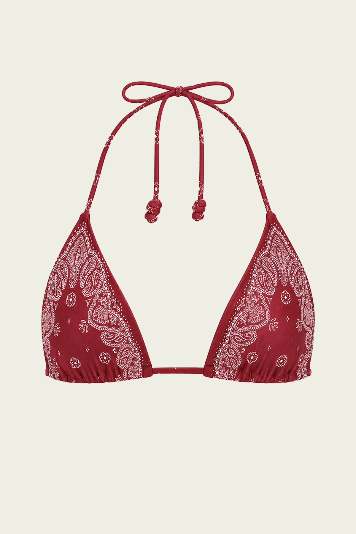 Elis Bikini Top in Merlot - shop - olivia.com