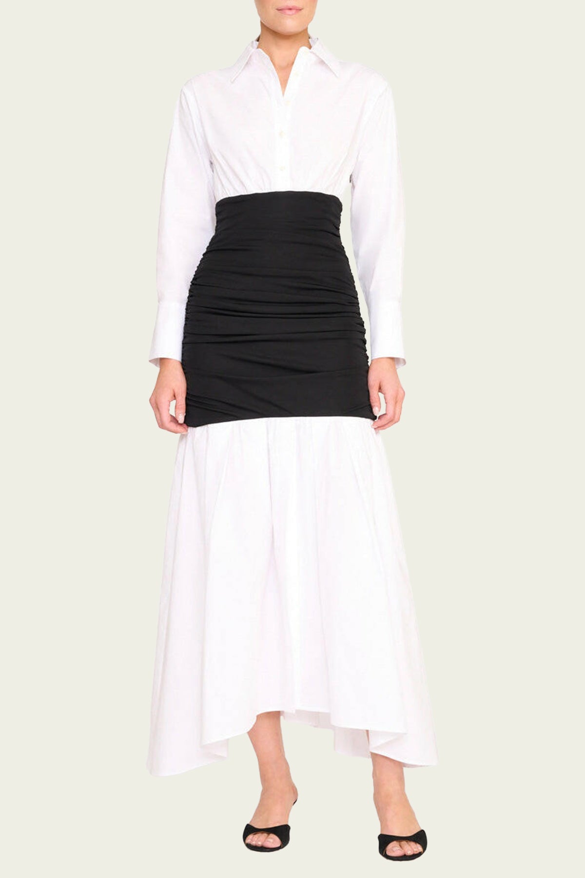 Ellis Dress in Black White - shop - olivia.com