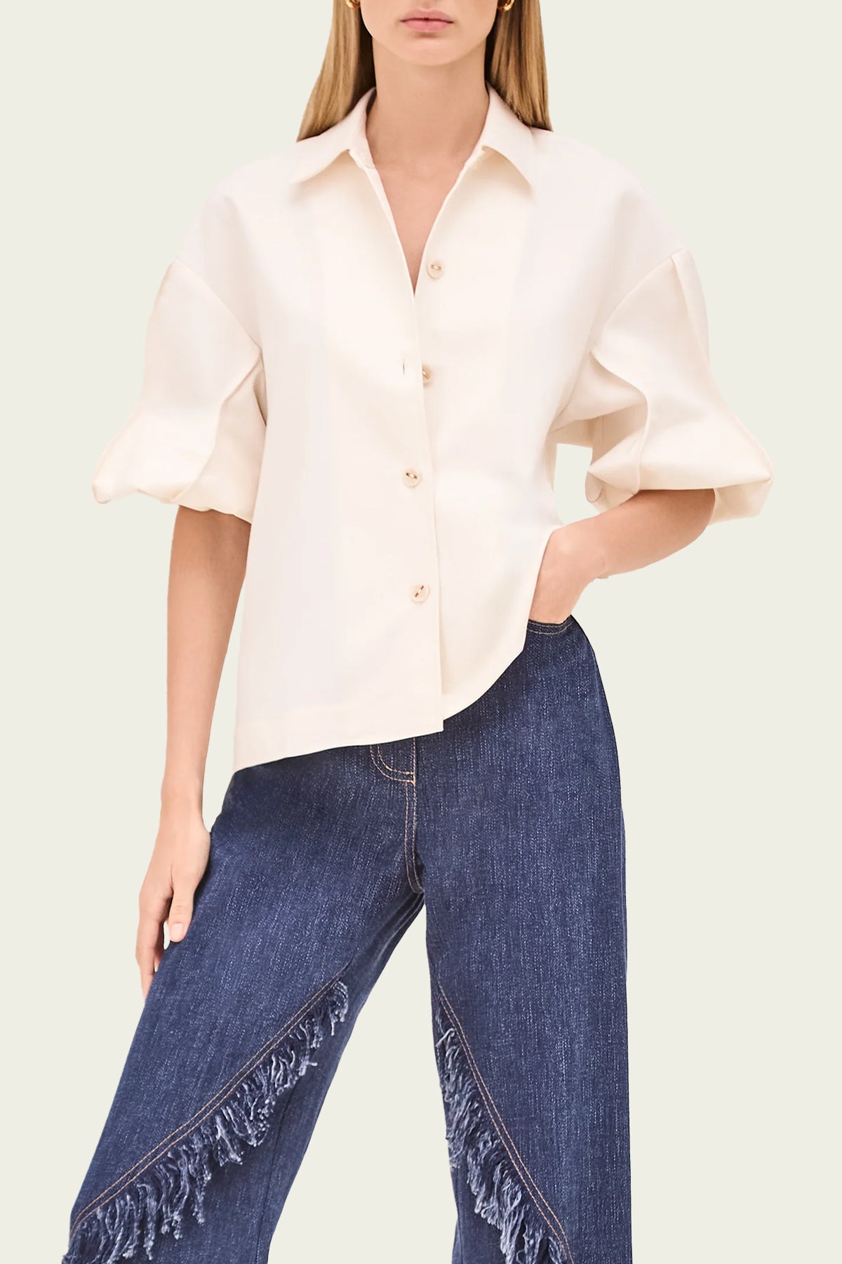 Elsie Top in Ivory - shop - olivia.com