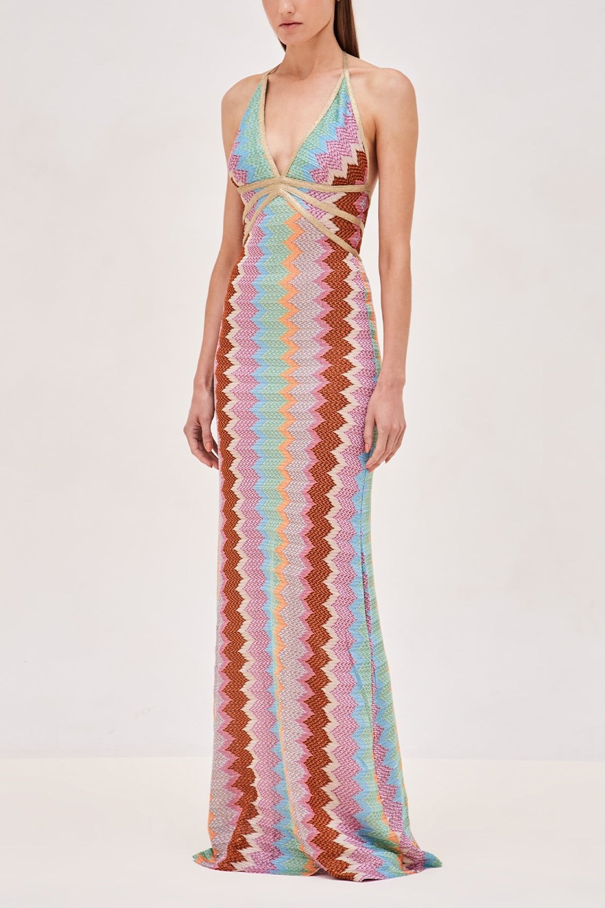 Enna Maxi Dress in Multicolor - shop-olivia.com