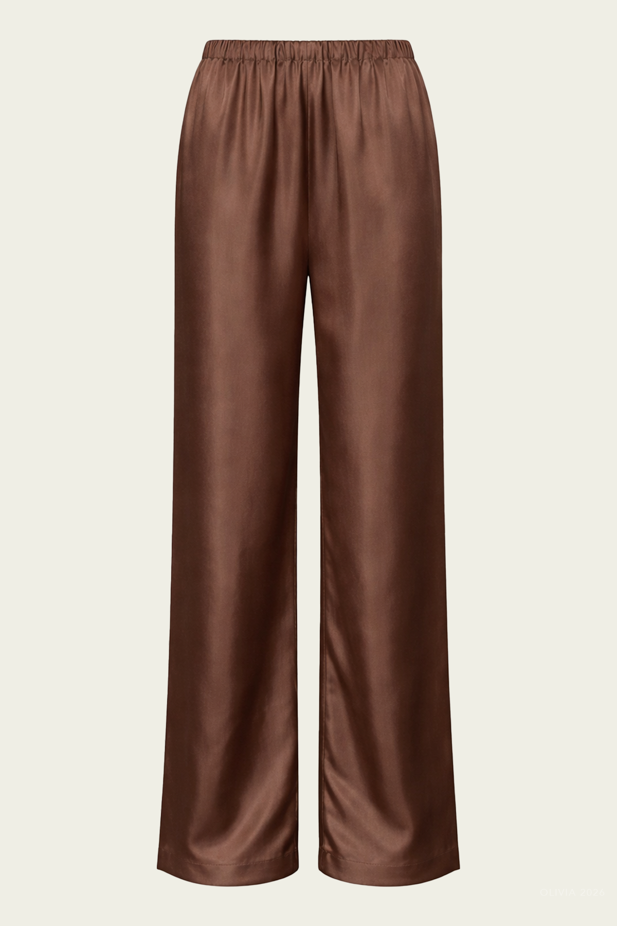 Fluid Twill Pant in Chocolate