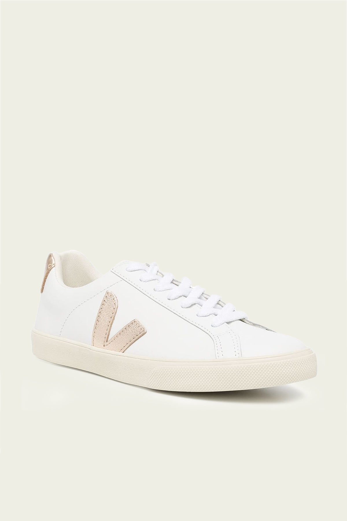 Esplar Leather Sneaker in White Platine - shop - olivia.com