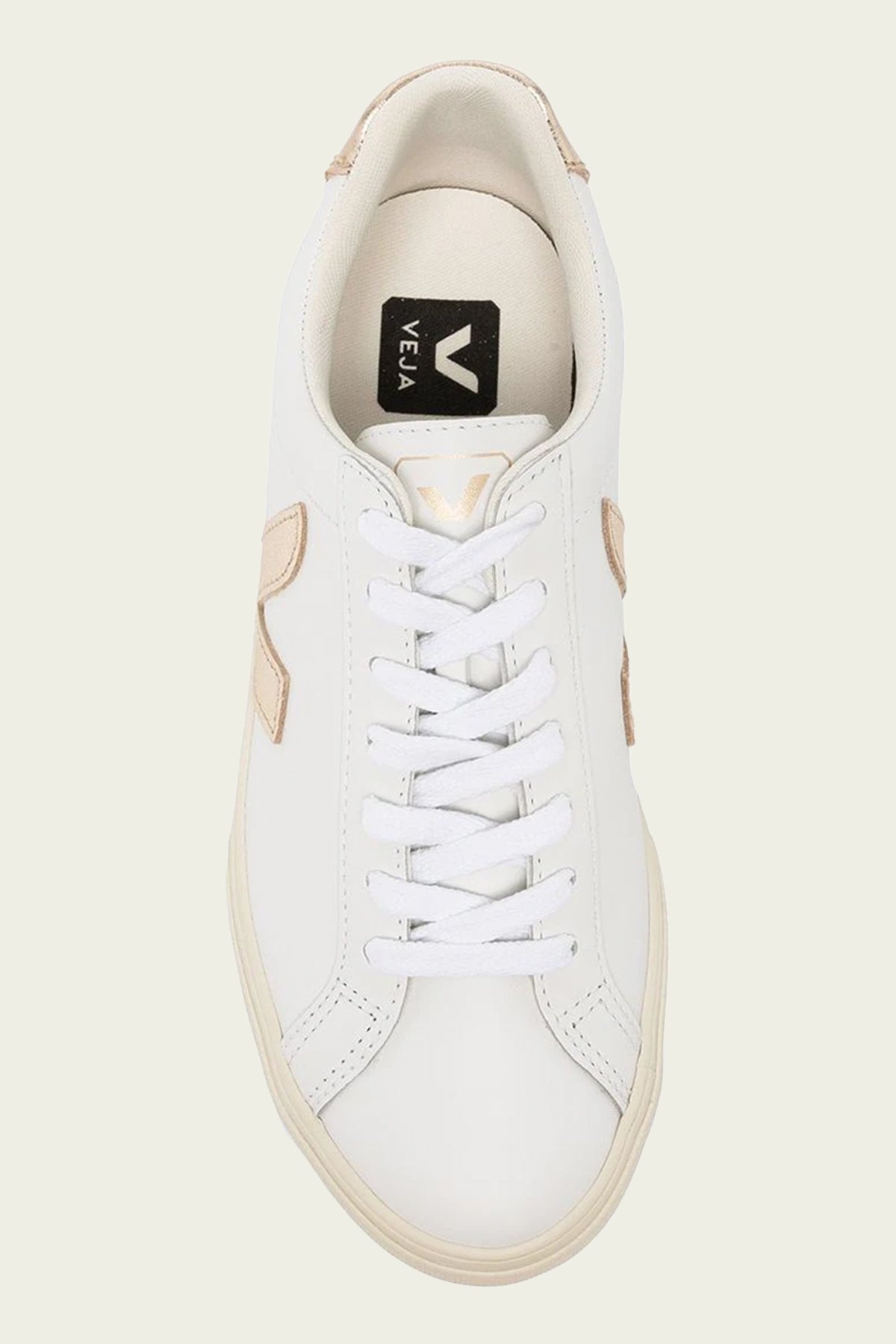 Esplar Leather Sneaker in White Platine - shop - olivia.com