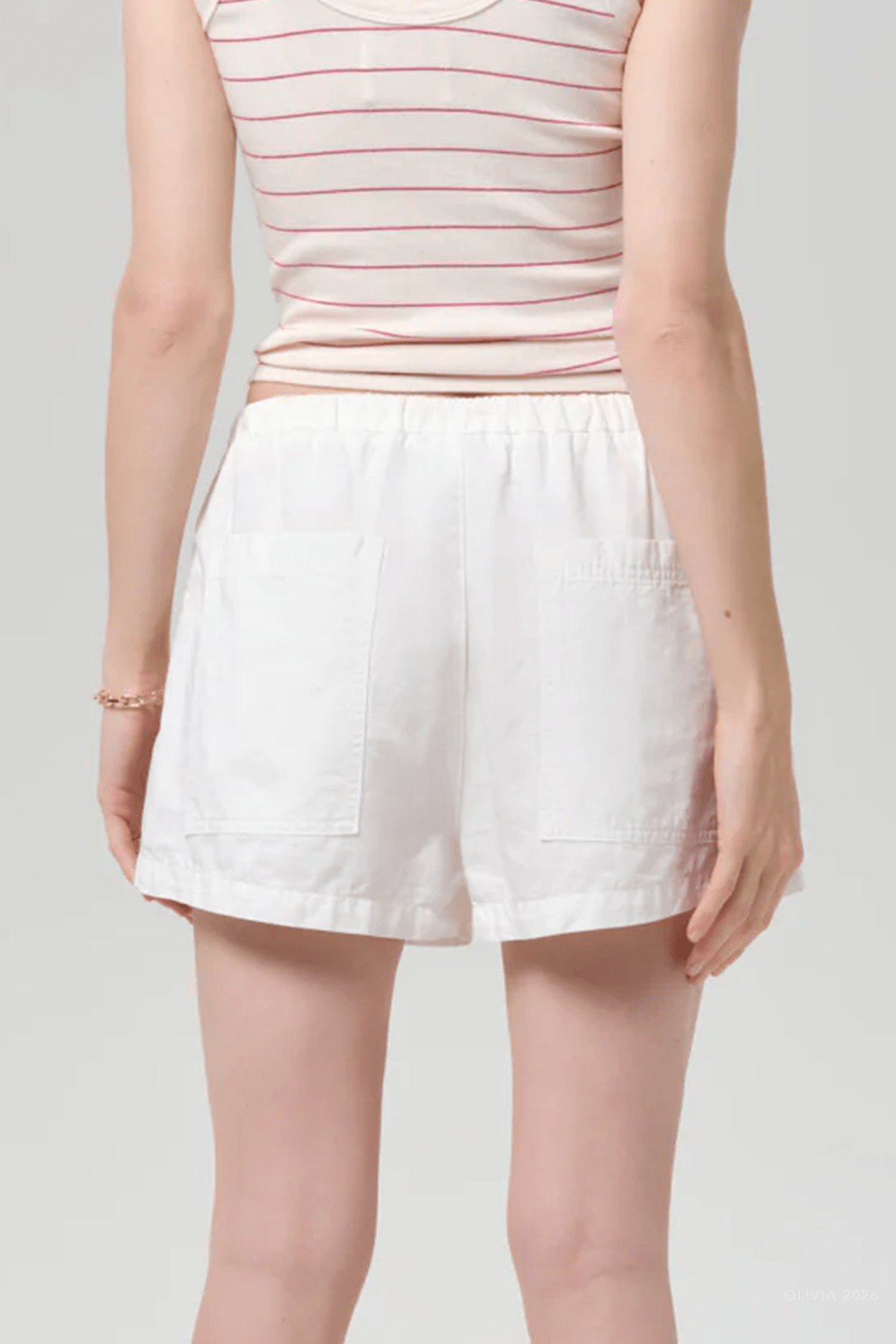 Este Drawstring Short in Cream - shop - olivia.com