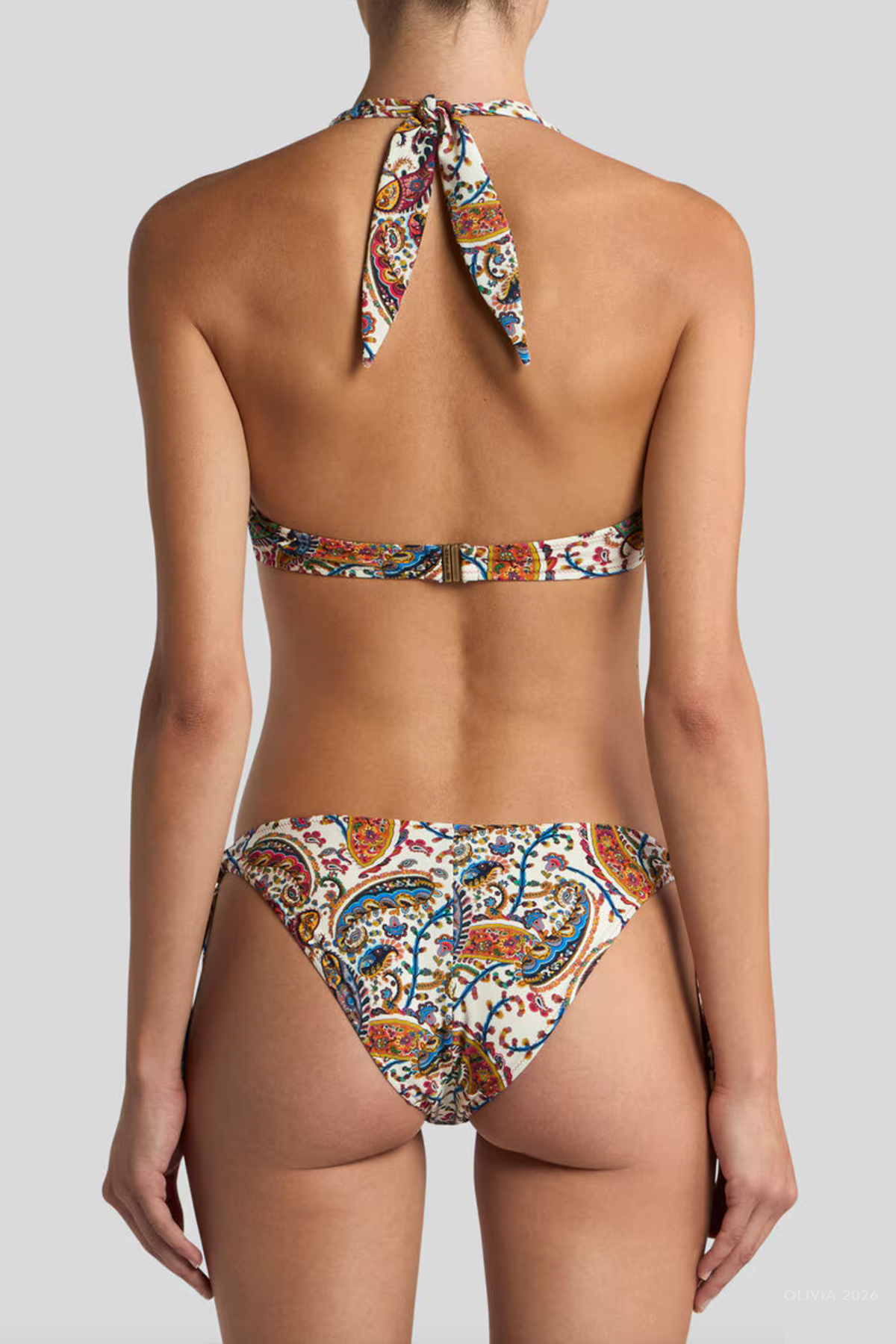 Floral Paisley Bikini Set in Multicolor