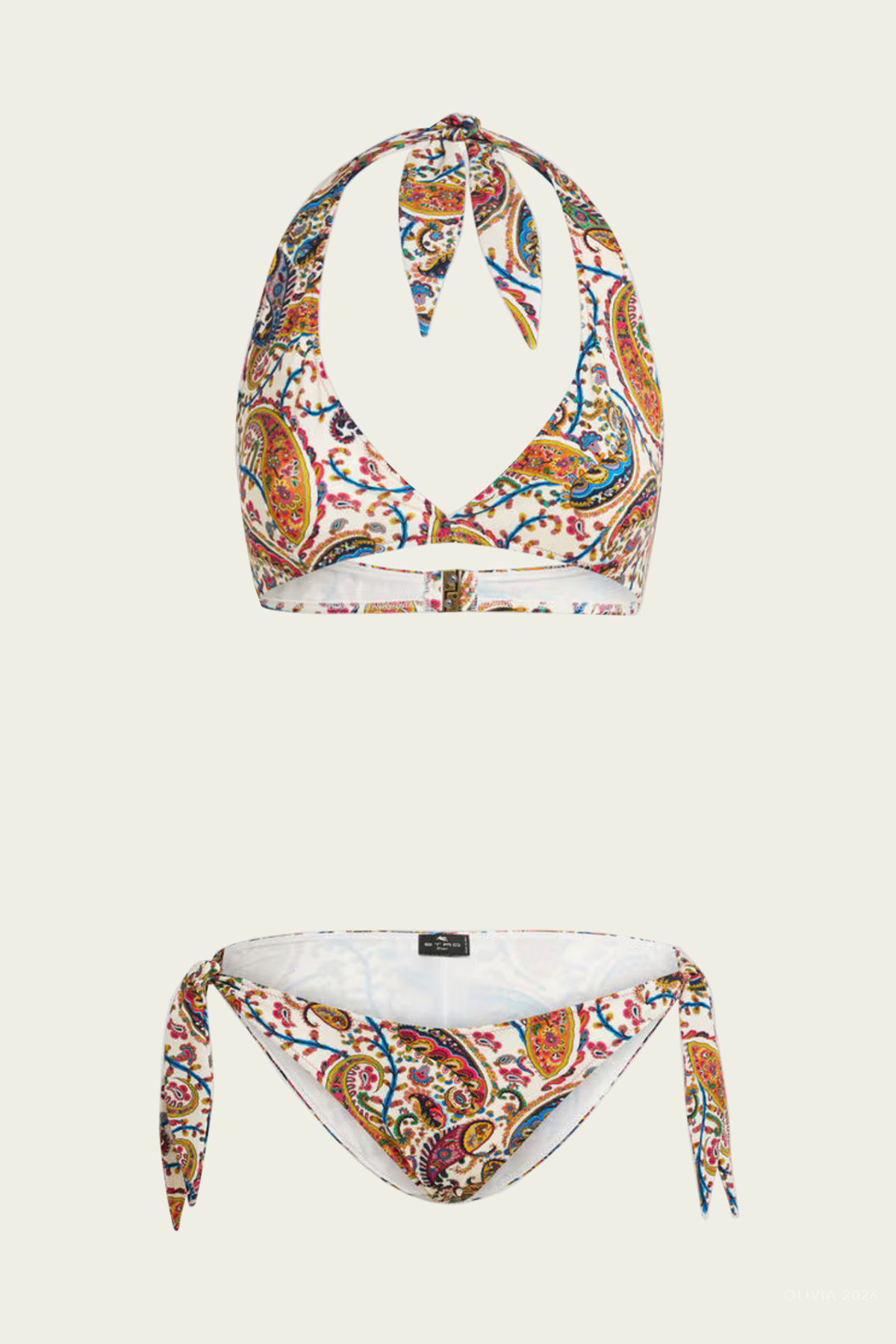Floral Paisley Bikini Set in Multicolor